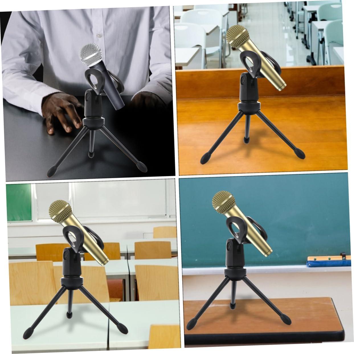 Soporte de Micrófono Ajustable Kisangel 2Pcs Negro Universal