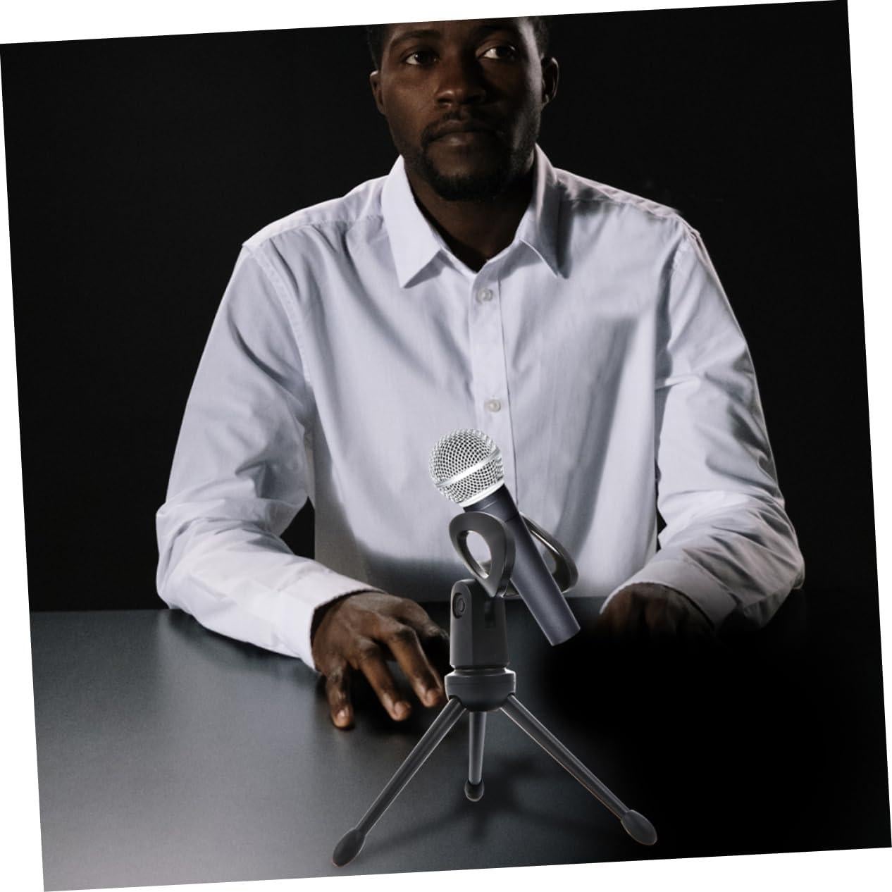 Soporte de Micrófono Ajustable Kisangel 2Pcs Negro Universal