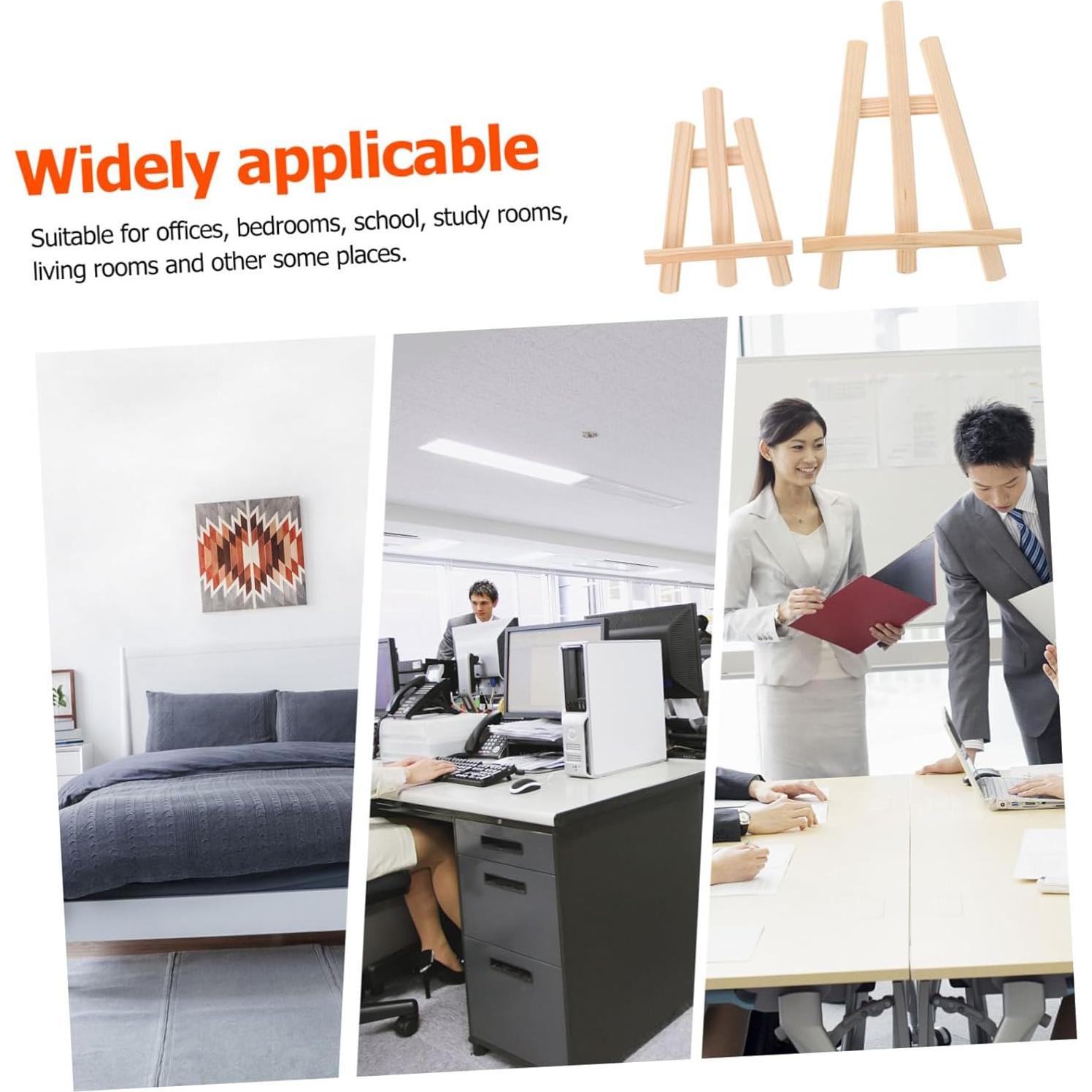 Soporte de Teléfono de Madera STOBOK 2 Piezas Plegable