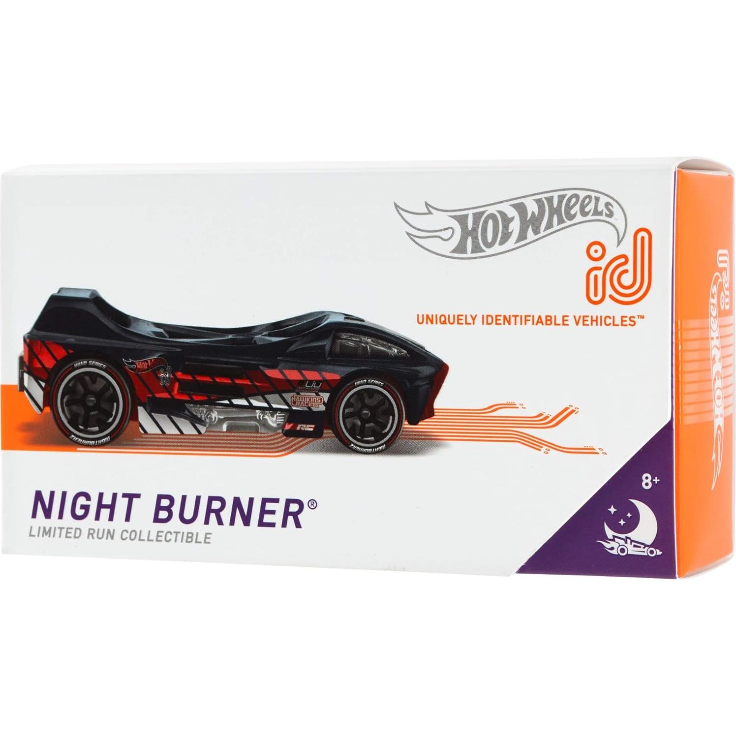 Coche Hot Wheels id Night Burner con Chip NFC 1/64 GML25