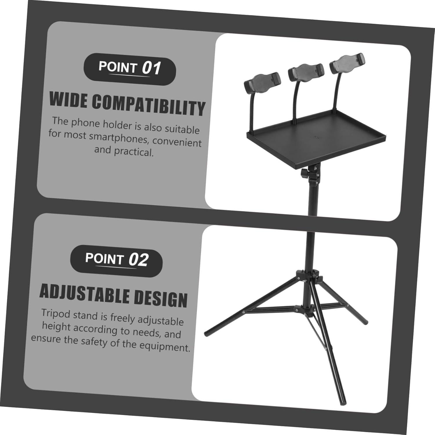 Soporte de Trípode Ajustable Yardwe para Proyector y Laptop