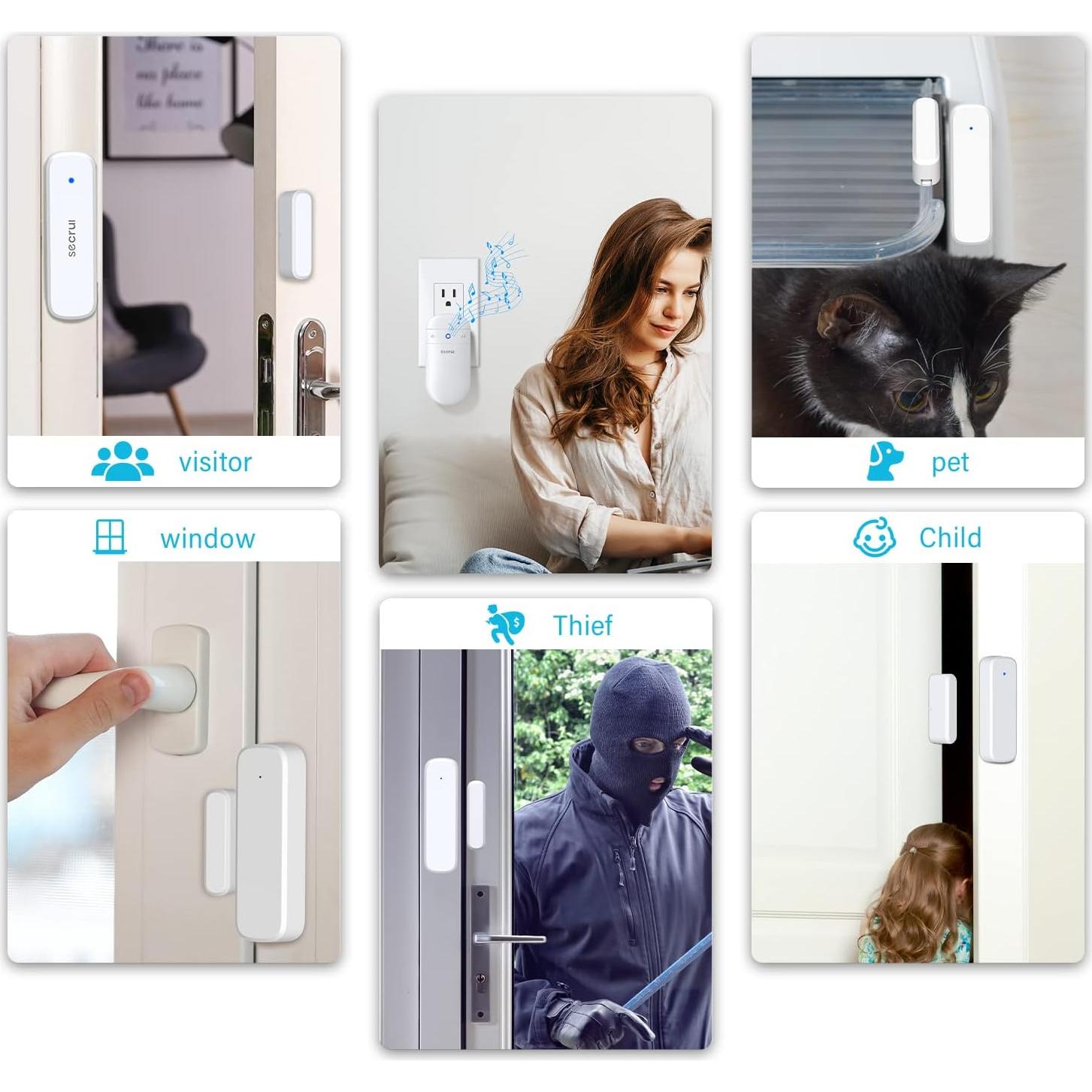 Timbre Inalámbrico SECRUI con 52 Timbres y Volumen Ajustable