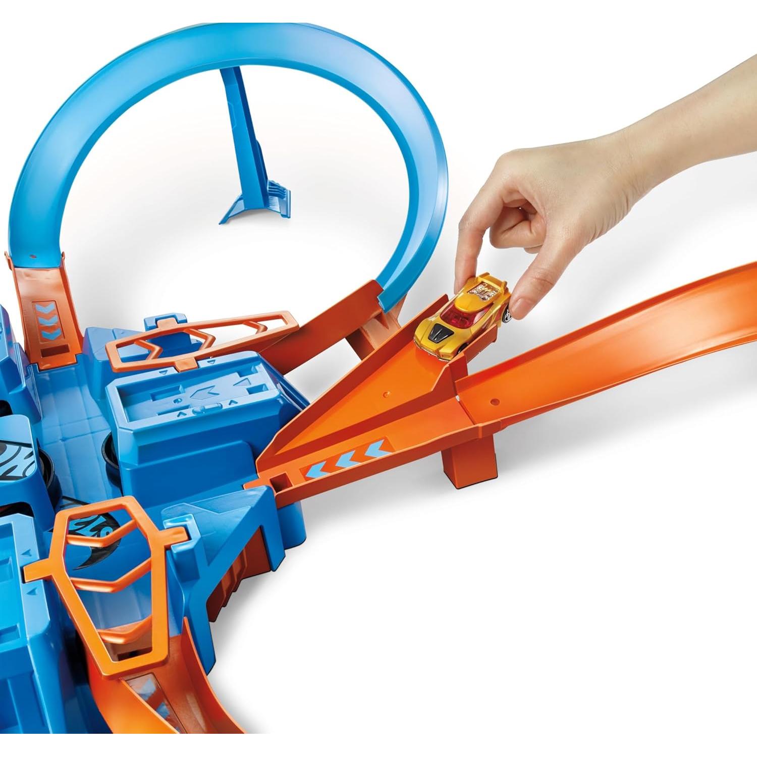 Juego de Pista de Autos Hot Wheels Choque Cruzado 4,88 m