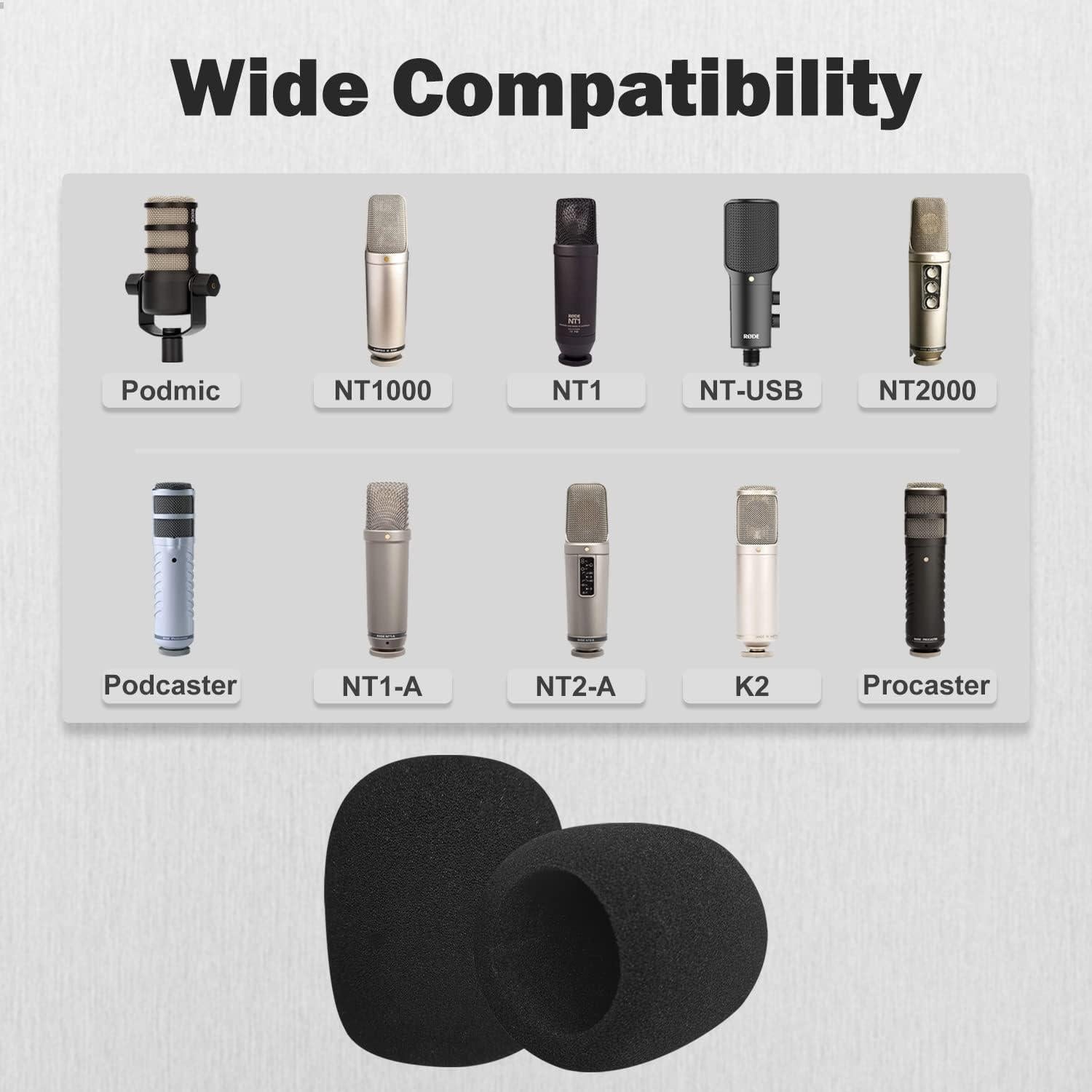 Filtro de espuma para micrófono Rode PodMic NT1-A NT-USB NT2-A