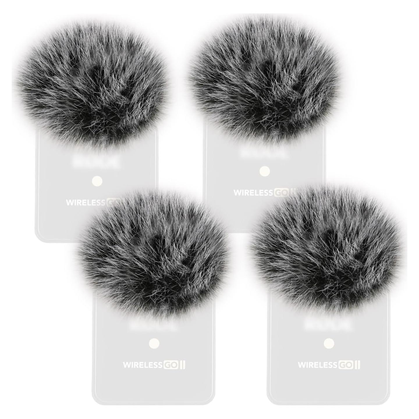 4PCS Filtro Parabrisas Rode Wireless Go II - Reducción Ruido Viento