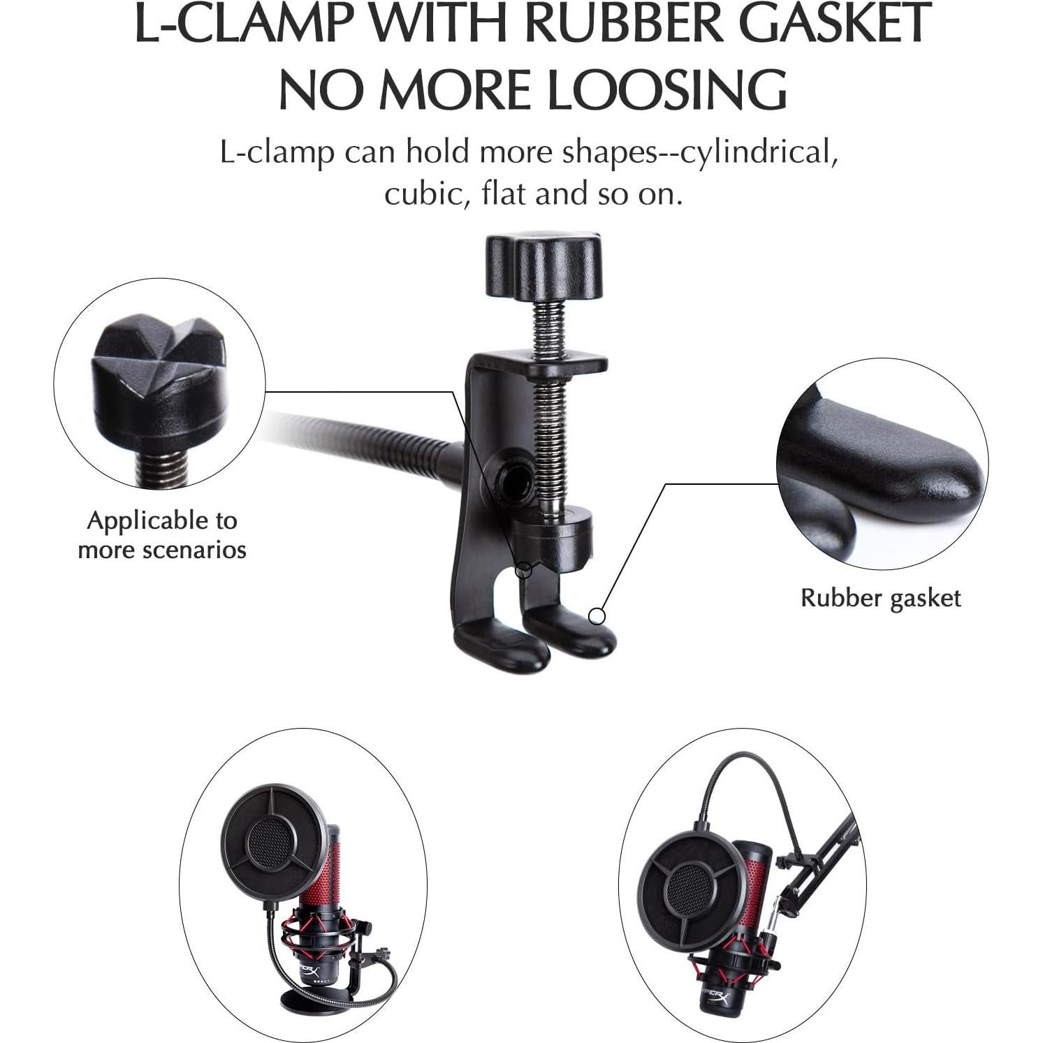 Filtro Pop Sunmon 6 Capas para Micrófono HyperX QuadCast