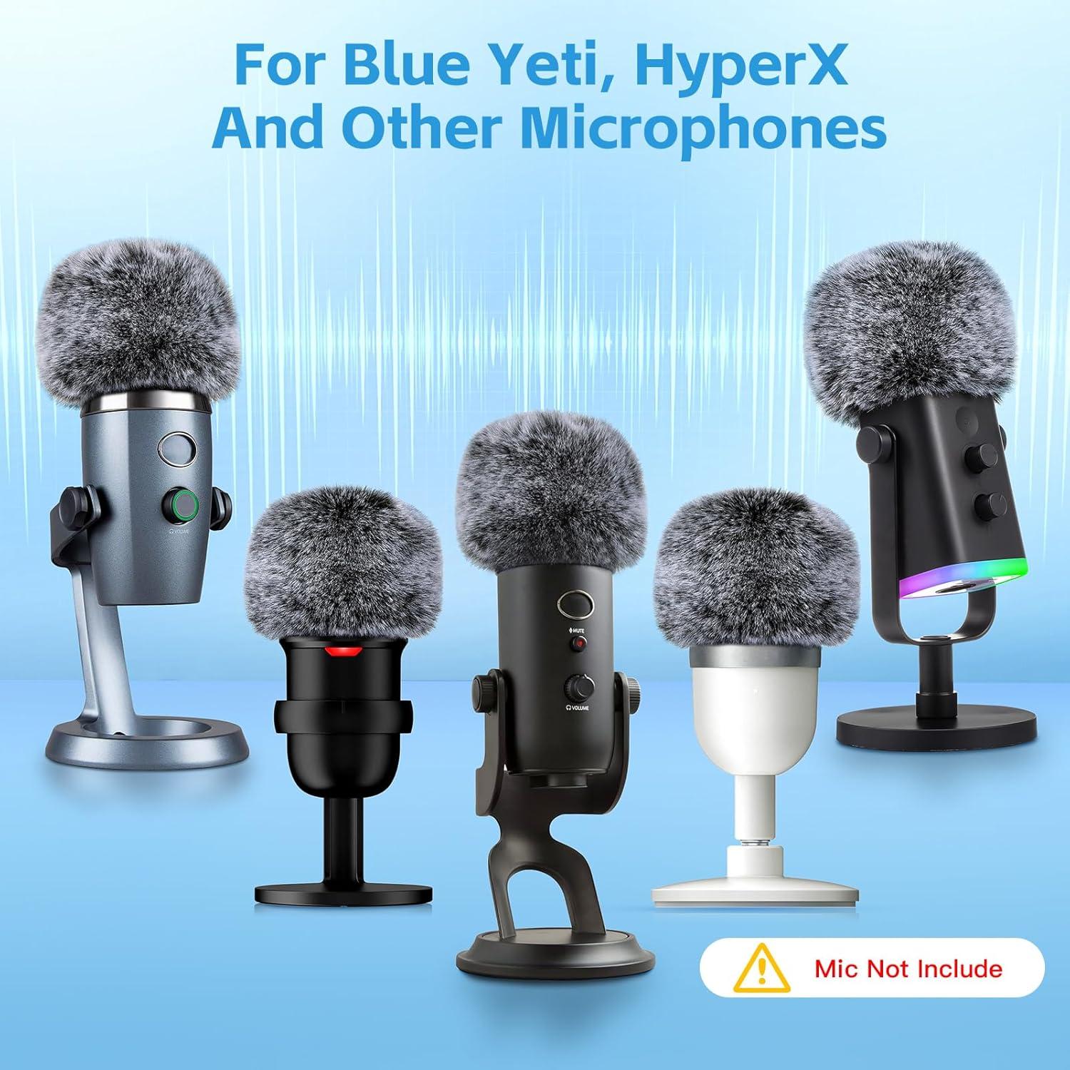 Filtro Pop ZealSound para Micrófono Blue Yeti - Cubierta de Piel de Oveja