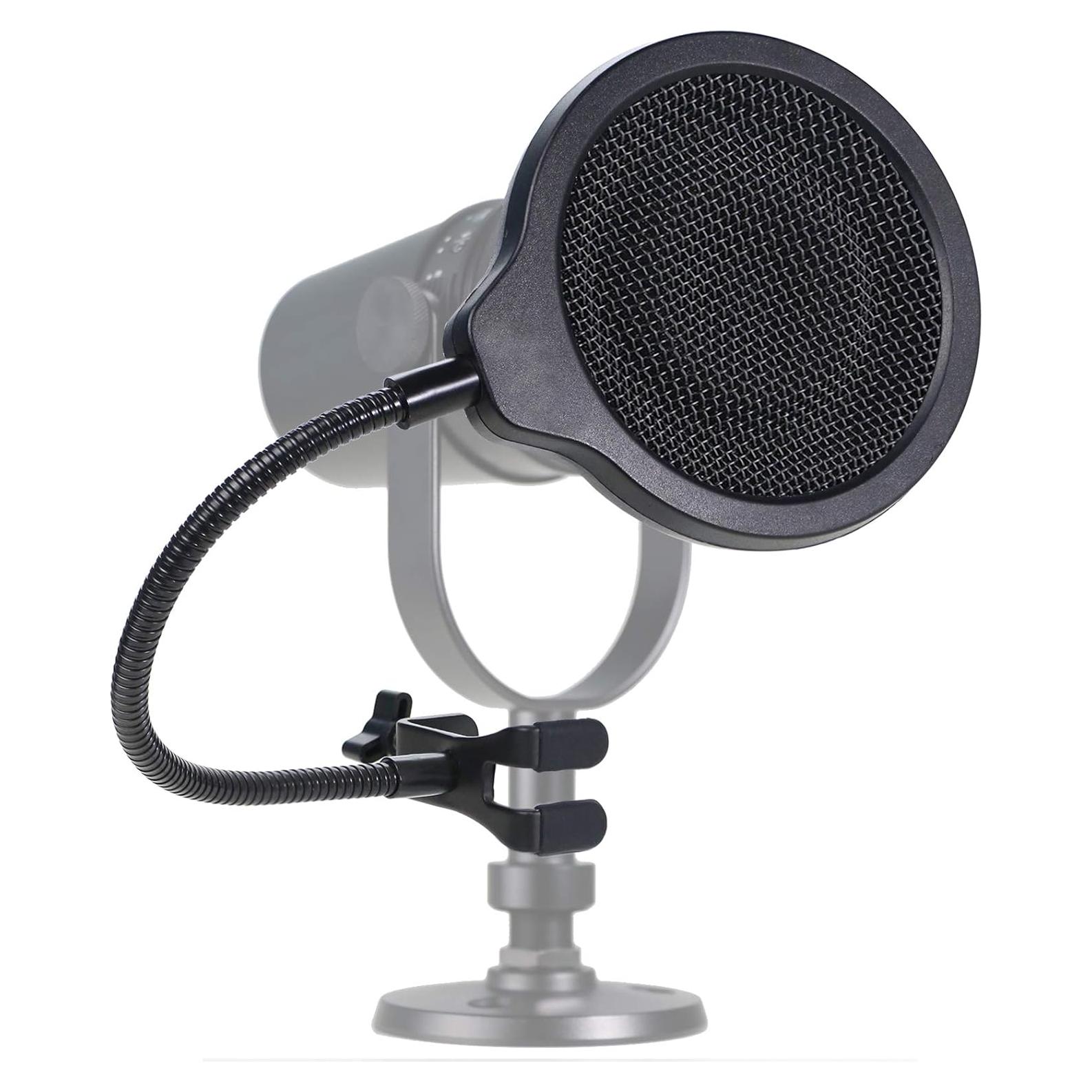 Filtro Pop para Micrófono Shure MV7 - 4" Paraviento 3 Capas