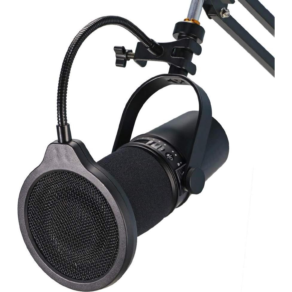 Filtro Pop para Micrófono Shure MV7 - 4" Paraviento 3 Capas