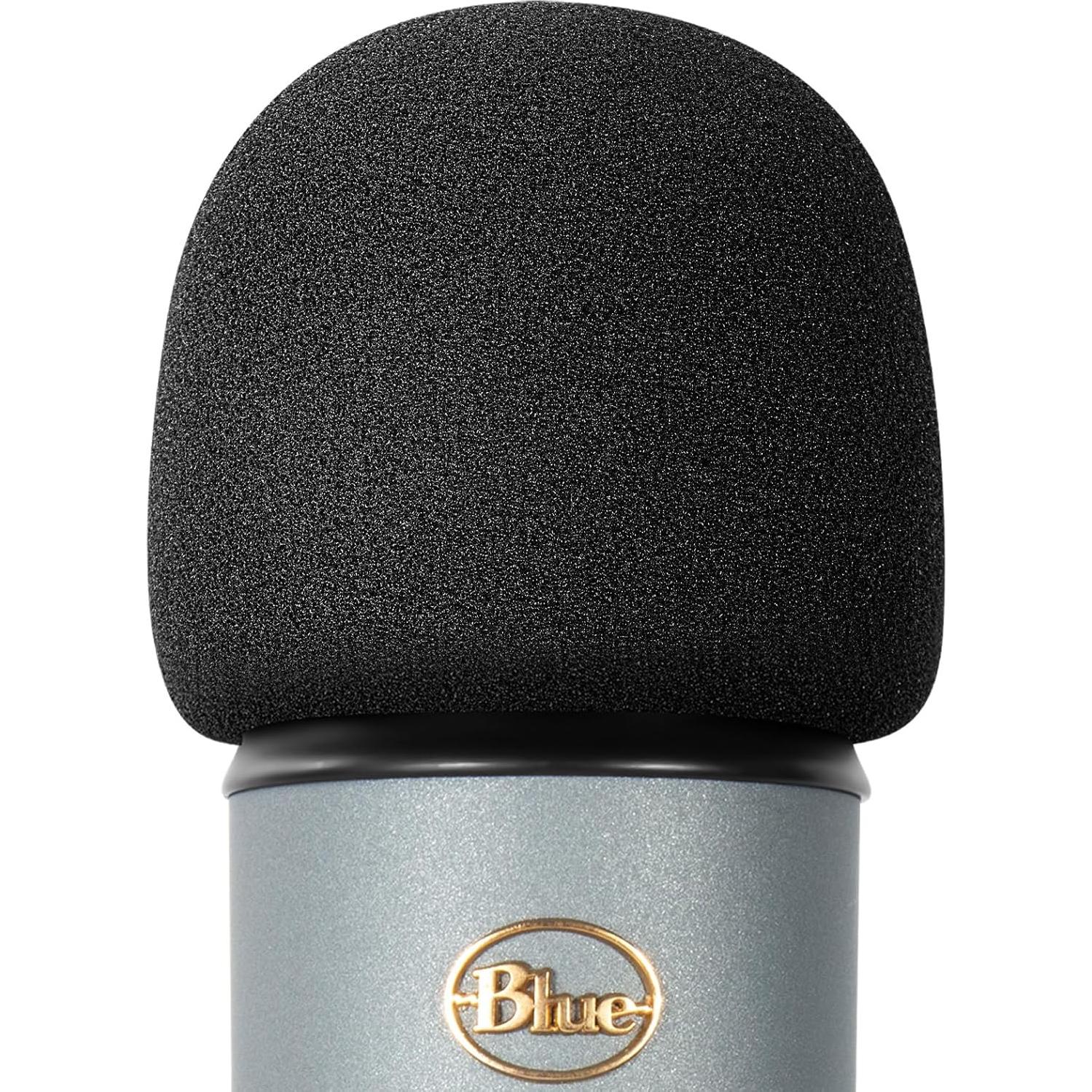 Filtro Pop Espuma Negra para Micrófonos Blue Yeti y Pro