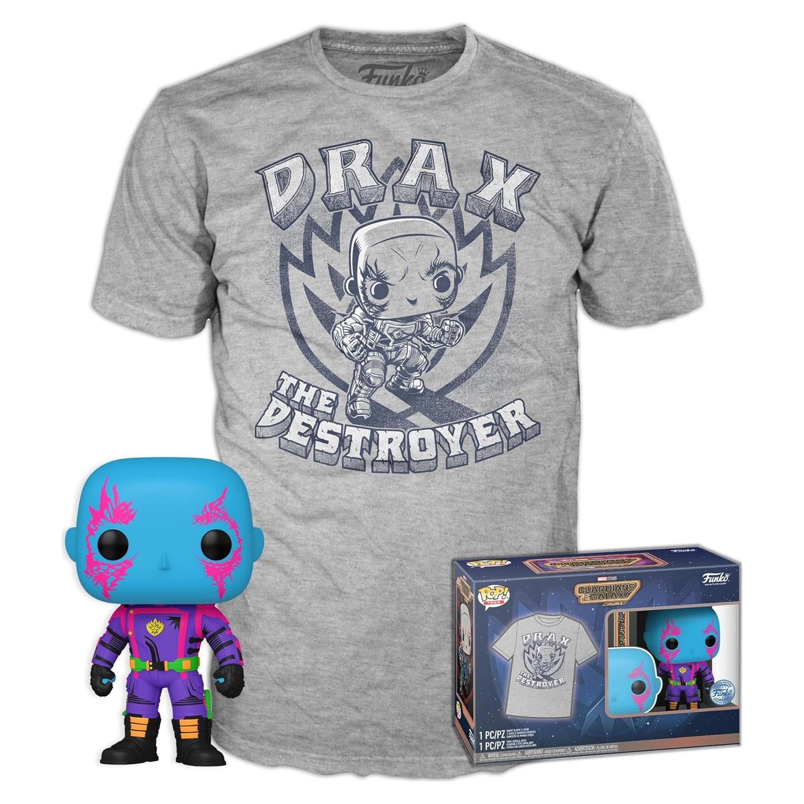Funko Pop! Drax Navidad Caliente XL Camiseta y Figura