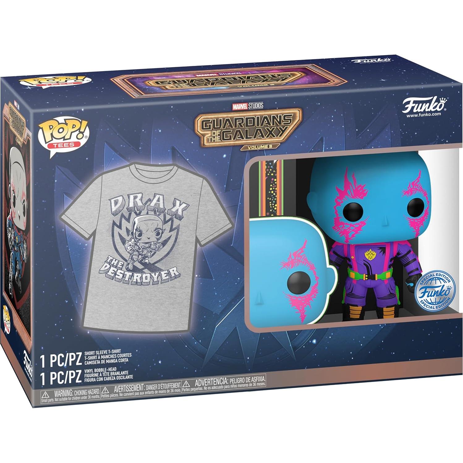 Funko Pop! Drax Navidad Caliente XL Camiseta y Figura