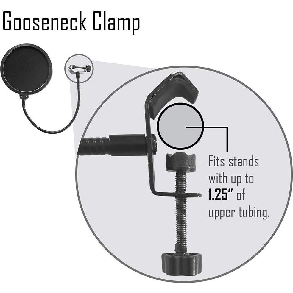 Filtro Pop AxcessAbles 6" Doble Capa para Micrófono