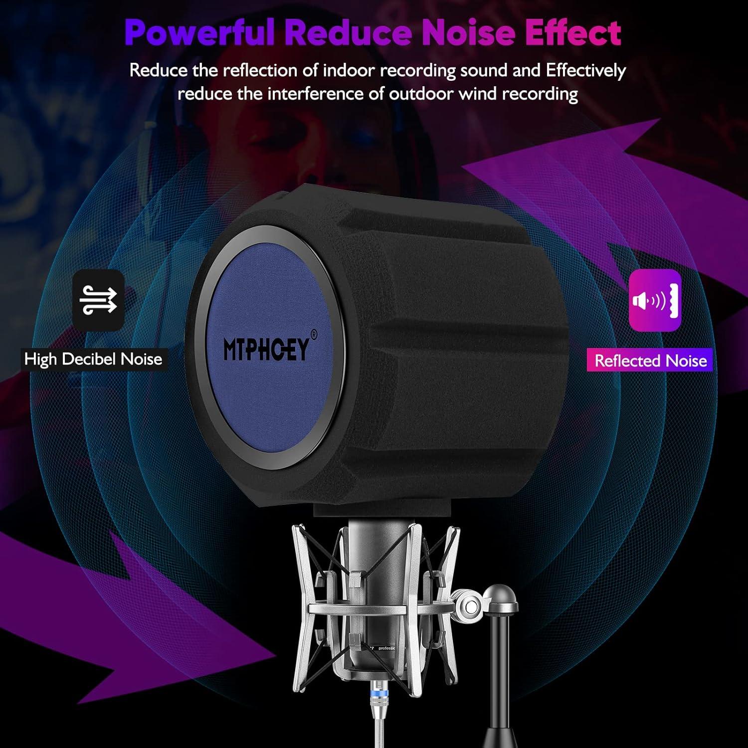 Filtro Pop de Pantalla de Viento para Micrófono MT-POP-01