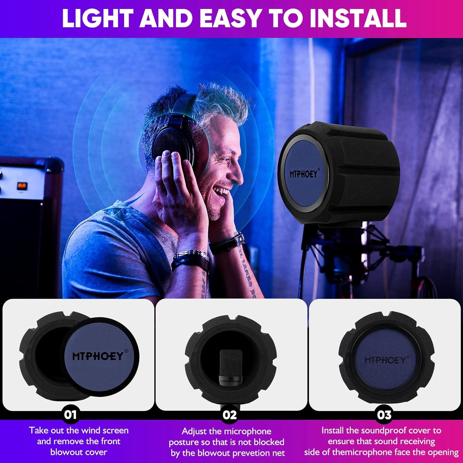 Filtro Pop de Pantalla de Viento para Micrófono MT-POP-01