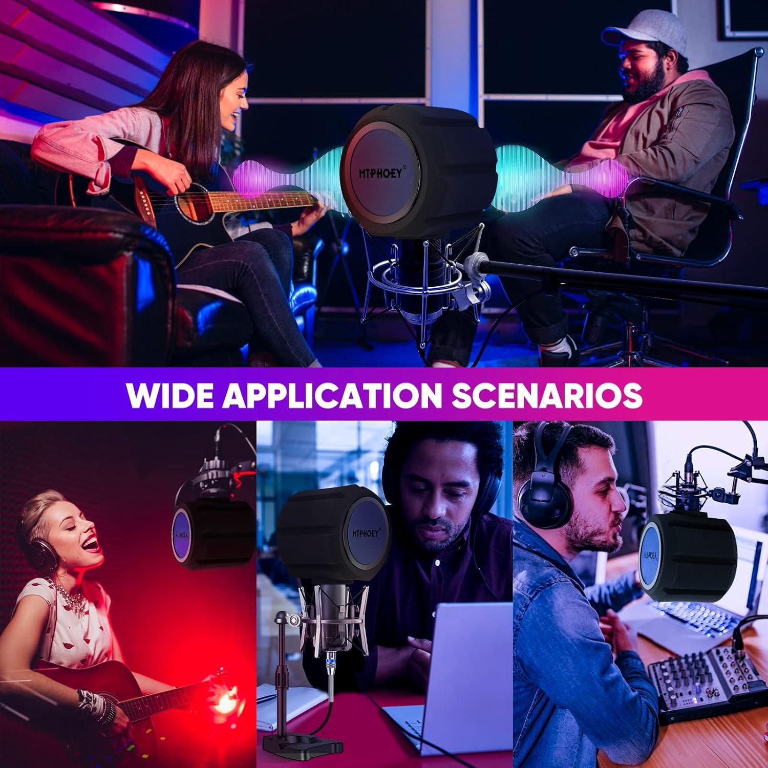 Filtro Pop de Pantalla de Viento para Micrófono MT-POP-01