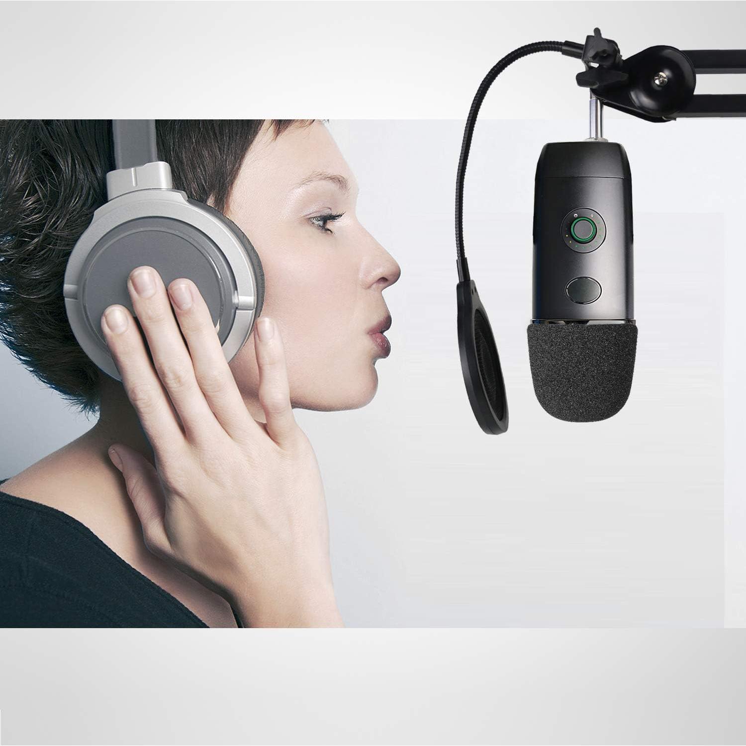 Filtro Pop para Micrófono Blue Yeti X con Pantalla Espuma 100mm