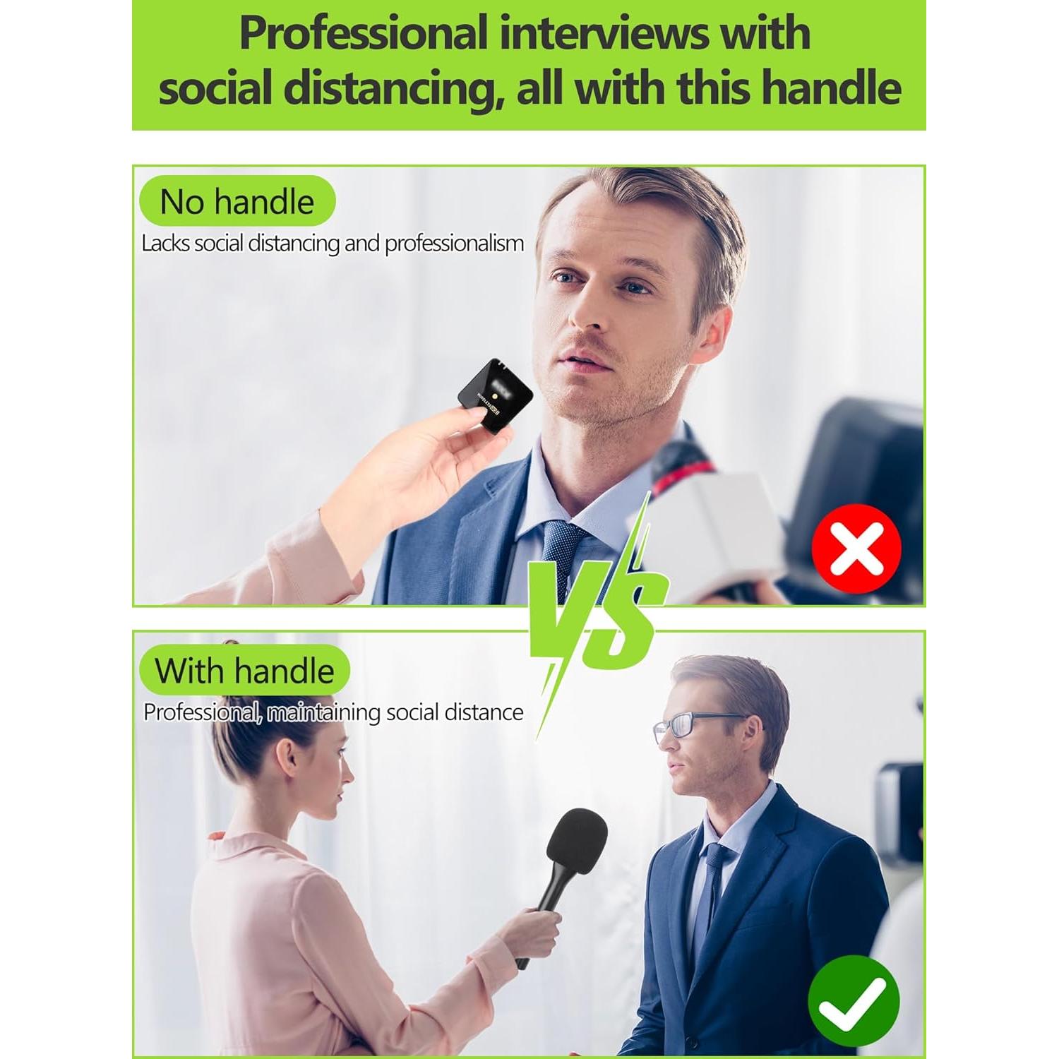 Adaptador de Micrófono de Entrevista Youshares para Rode Wireless Go II/Pro/ME