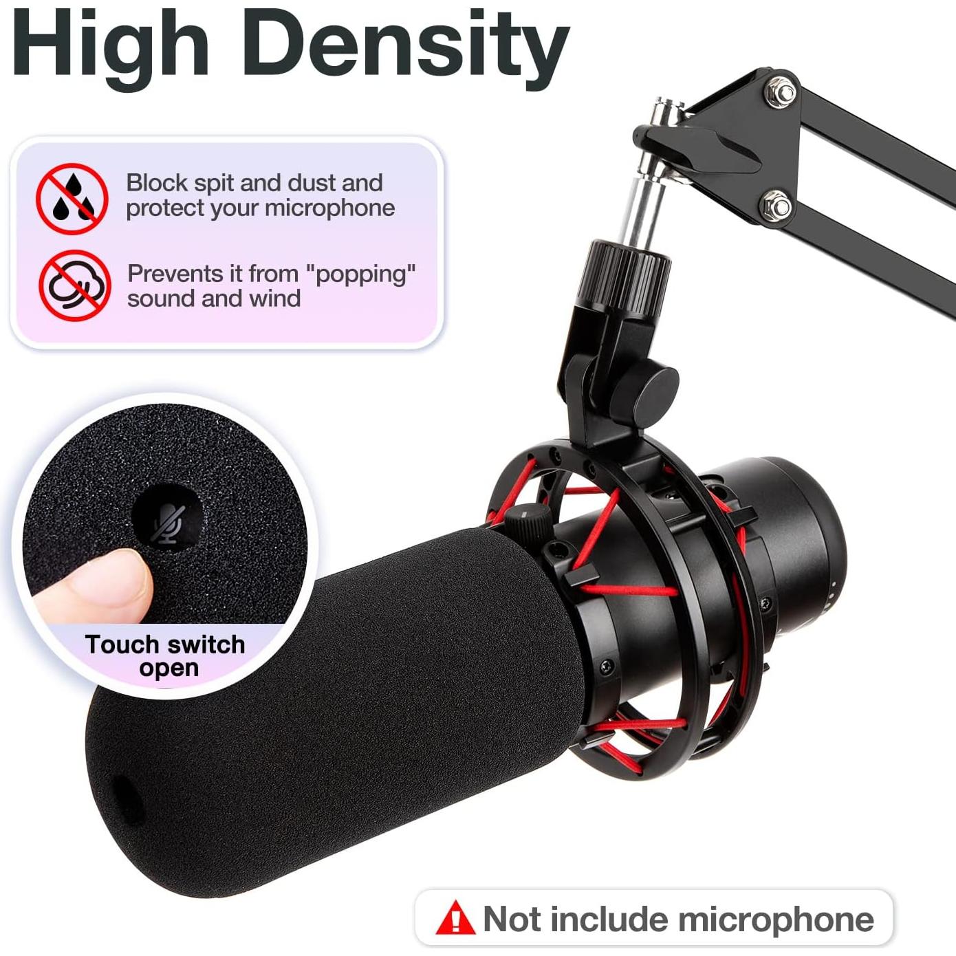 Filtro Pop SUNMON para Micrófono HyperX QuadCast - Espuma Reductora de Ruido