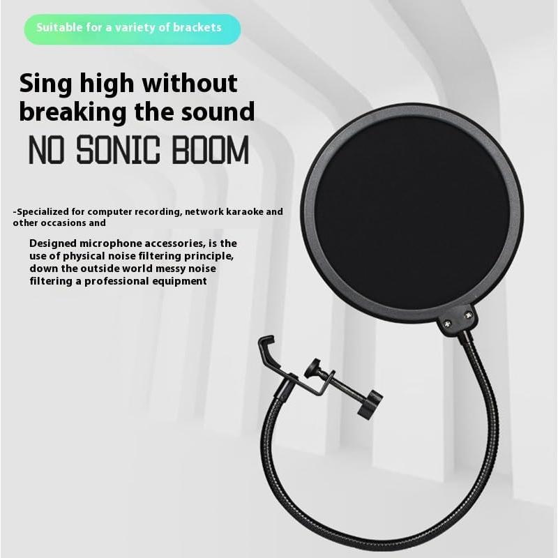 Filtro Pop Profesional para Micrófono con Brazo Ajustable