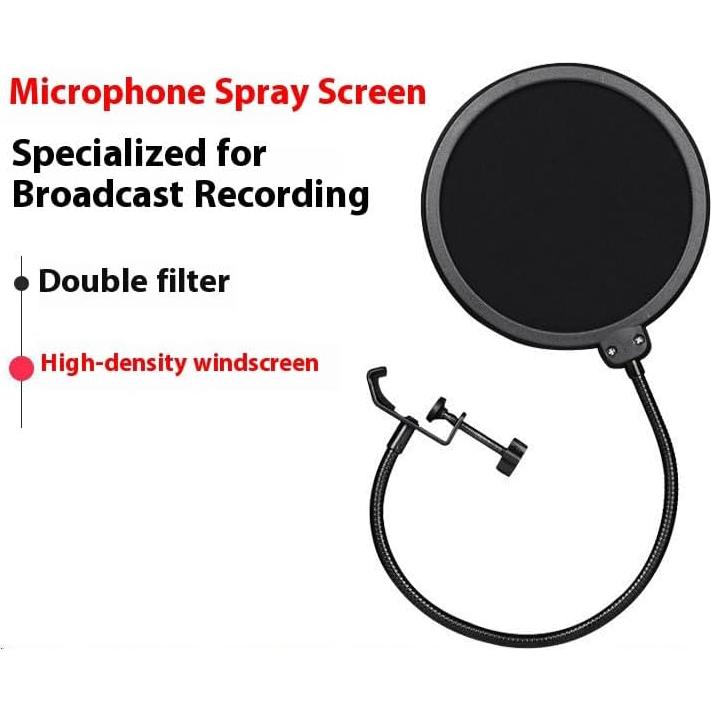 Filtro Pop Profesional para Micrófono con Brazo Ajustable