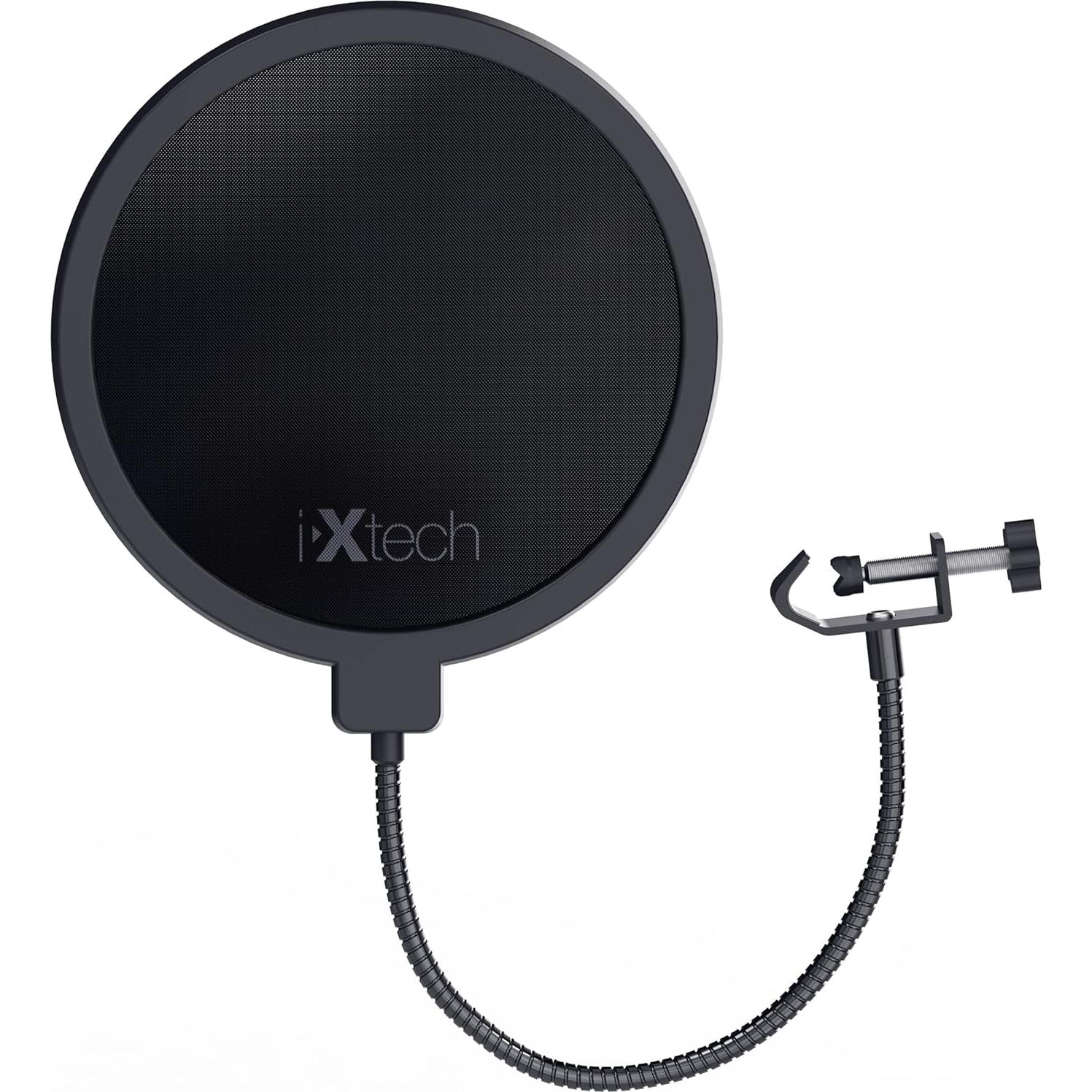 Filtro Pop IXTECH para Micrófono Doble Capa 53.34x15.24cm