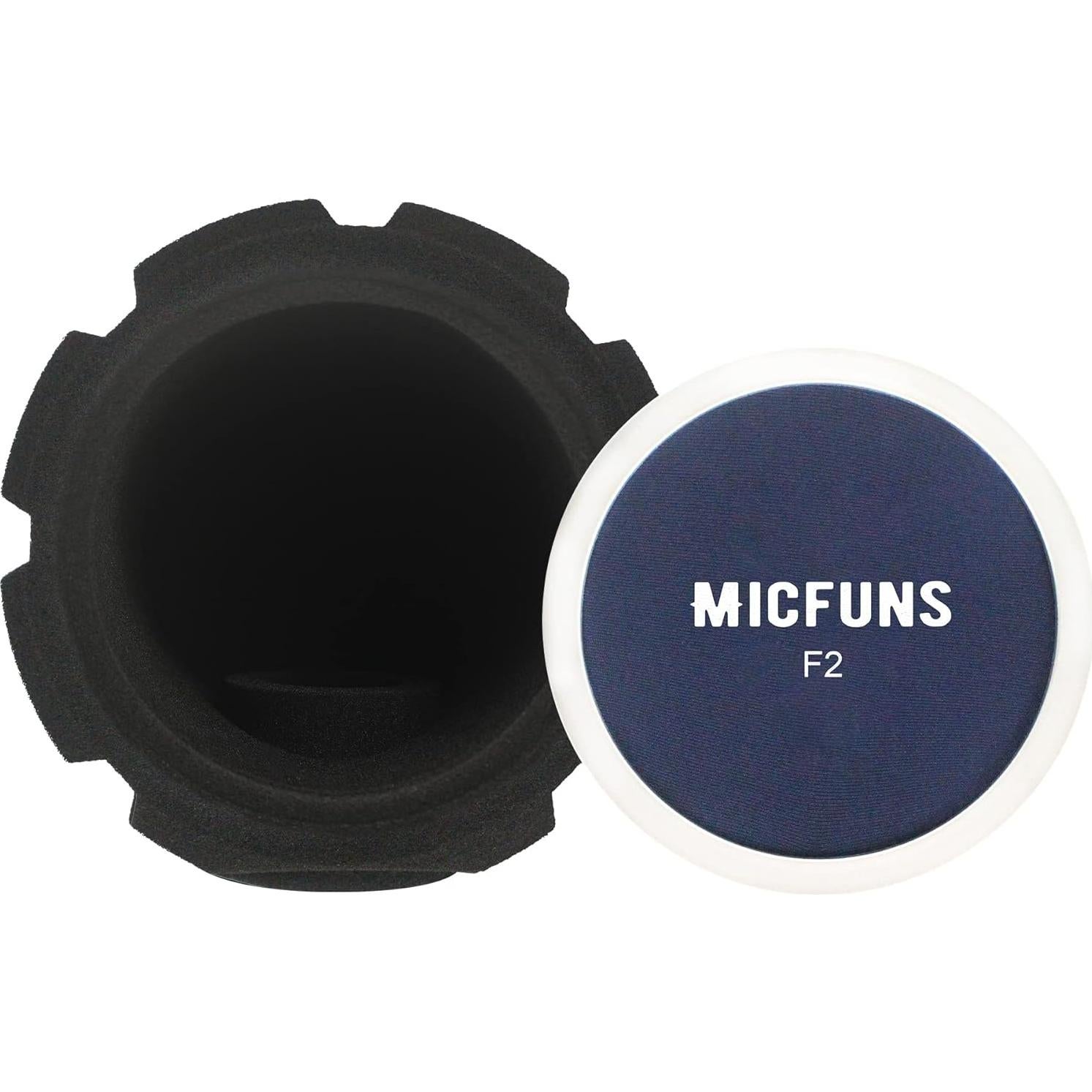 Filtro Antipop Micrófono Profesional Micfuns 45-60mm Azul