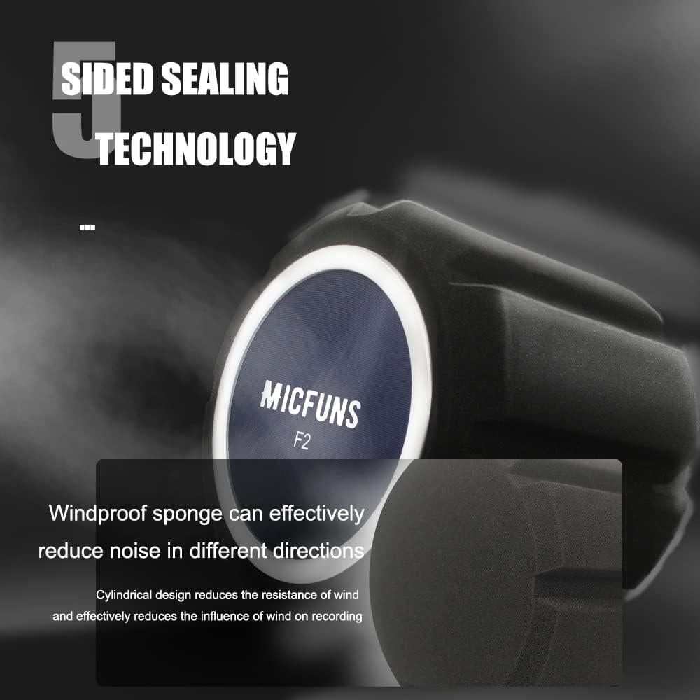 Filtro Antipop Micrófono Profesional Micfuns 45-60mm Azul