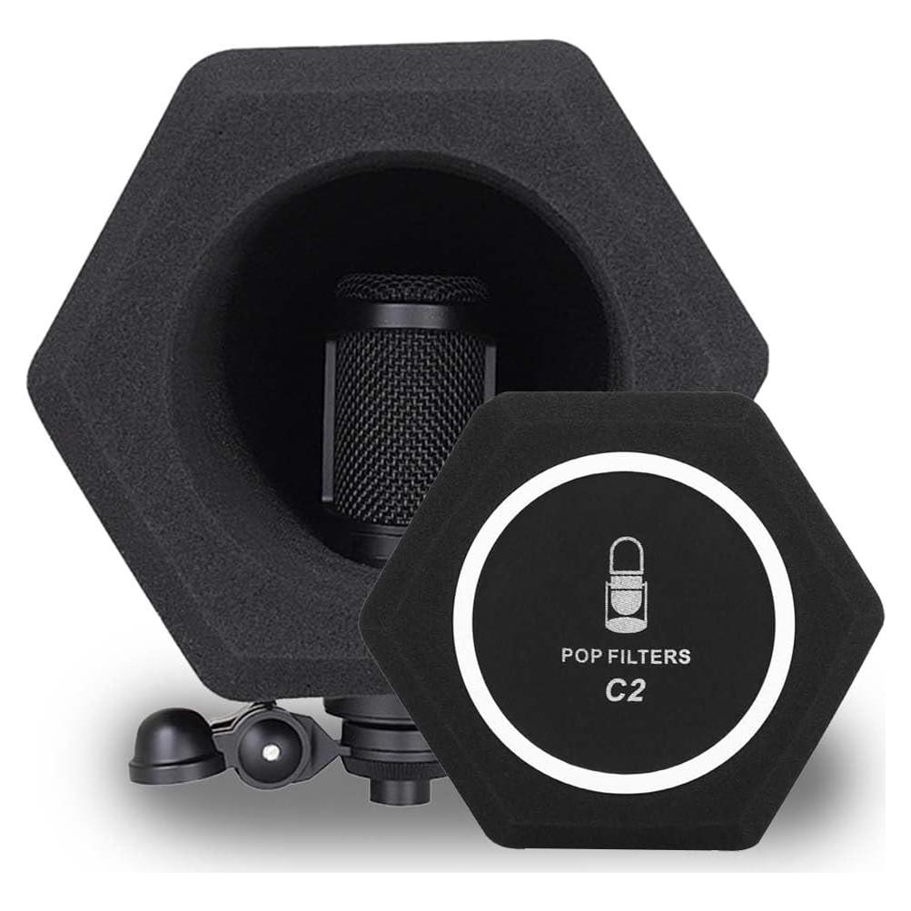 Bola de Aislamiento de Micrófono Profesional - Reducción de Ruido y Filtro Antipop