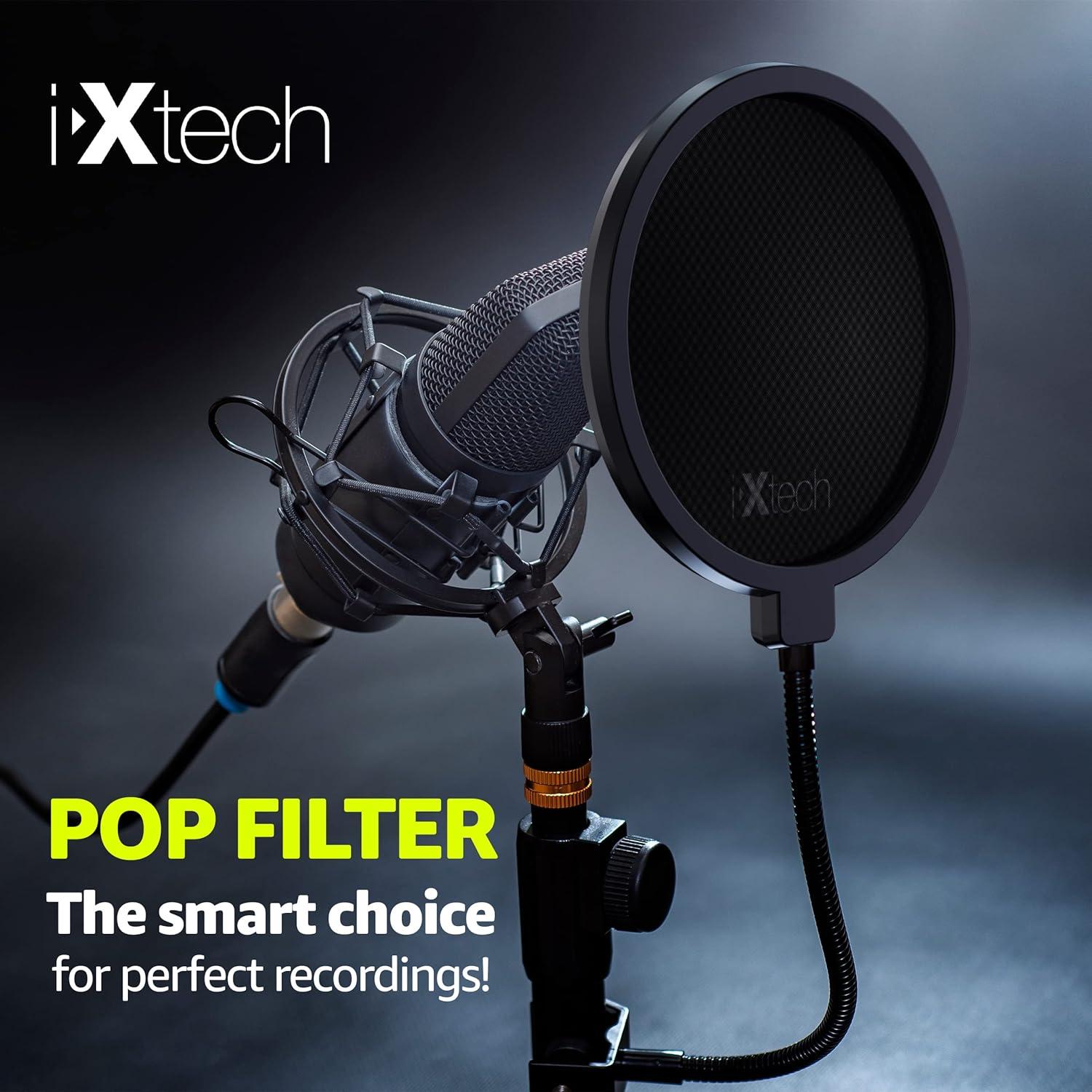 Filtro Pop IXTECH para Micrófono Blue Yeti Doble Capa