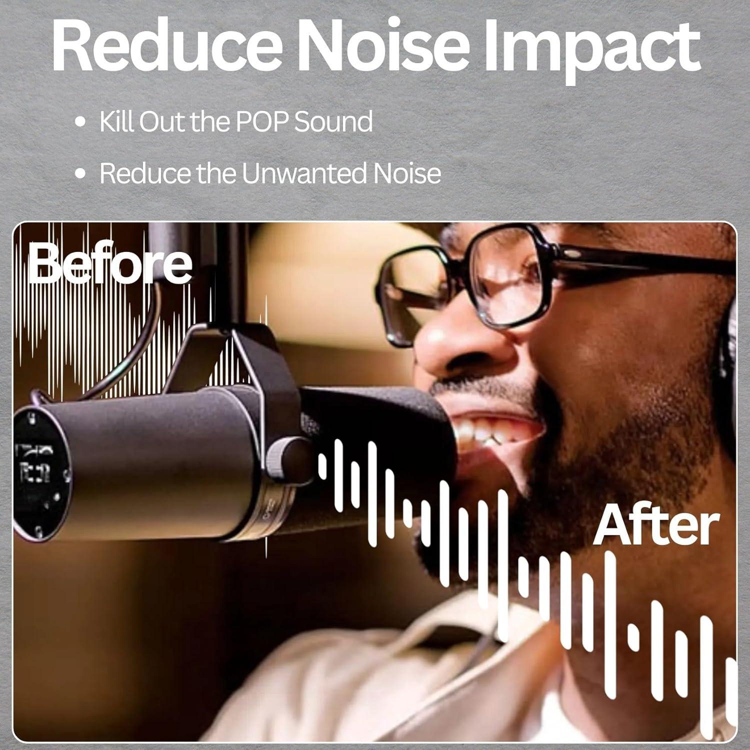 Cubierta de micrófono y anillo de retención RhymKawa SM7B