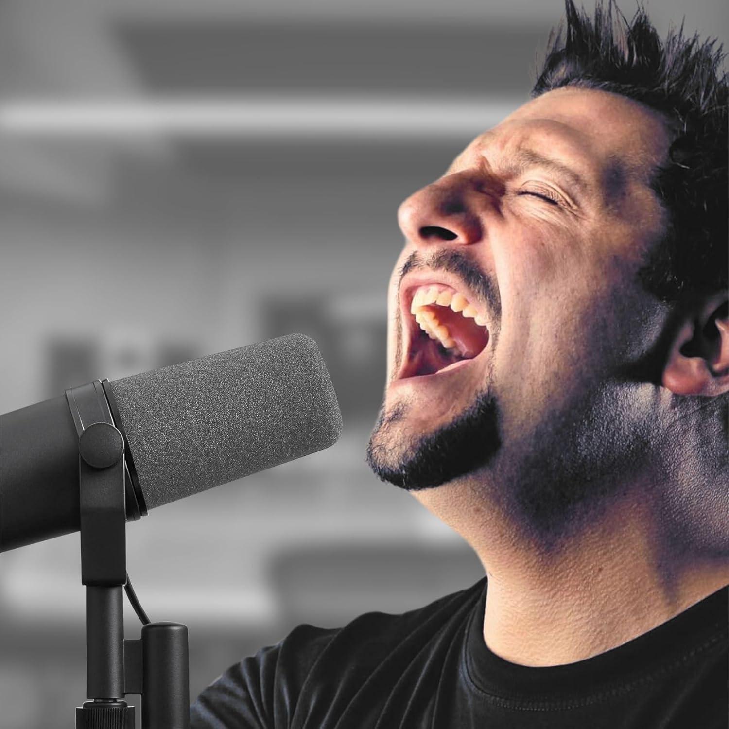 Cubierta de micrófono y anillo de retención RhymKawa SM7B