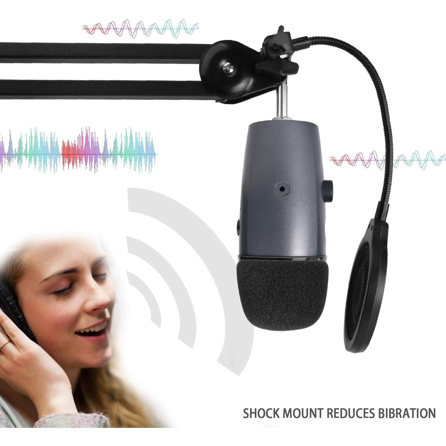 Filtro Pop para Micrófono Blue Yeti Nano YOUSHARES 100 mm