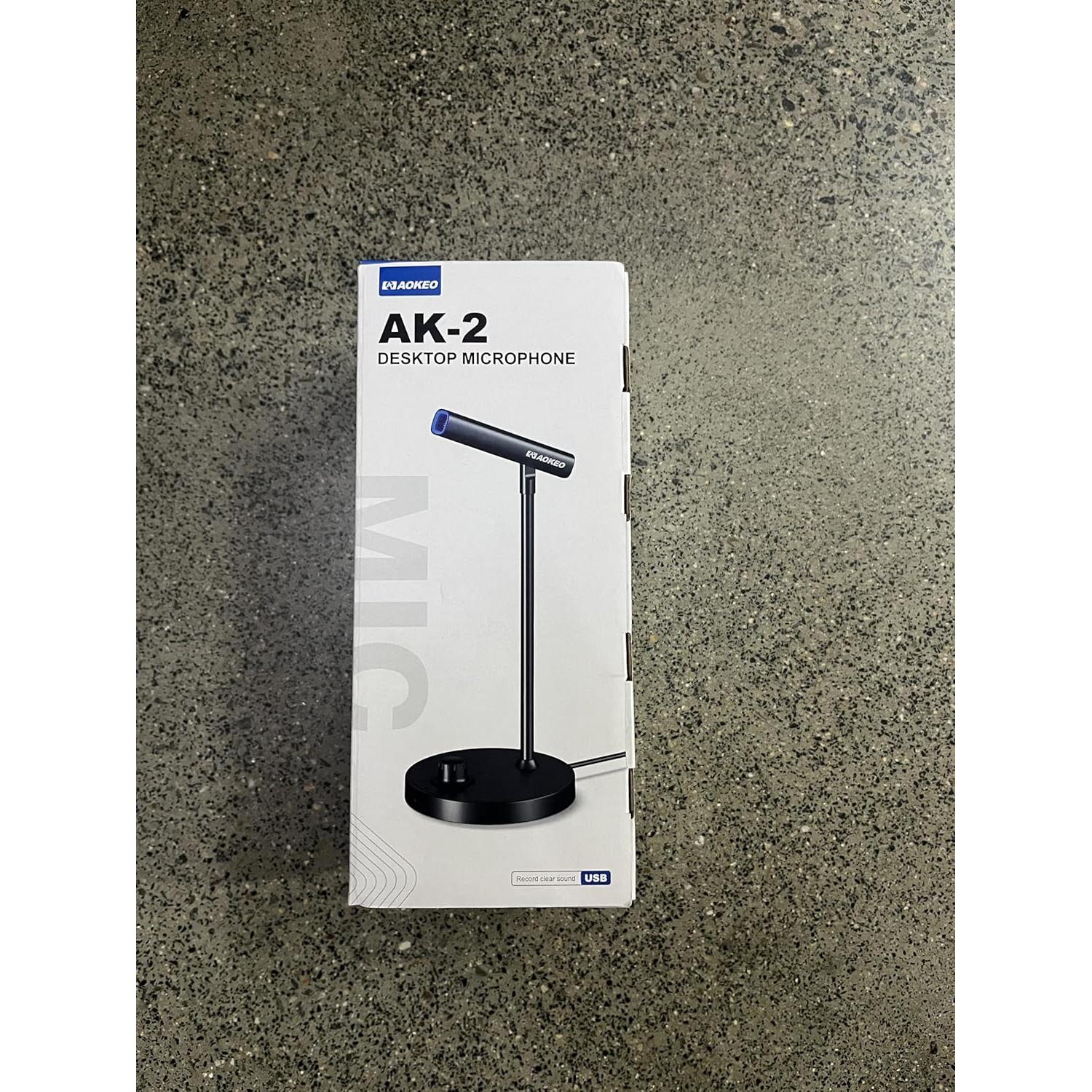 Micrófono USB Aokeo AK-2 para PC con Cancelación de Ruido