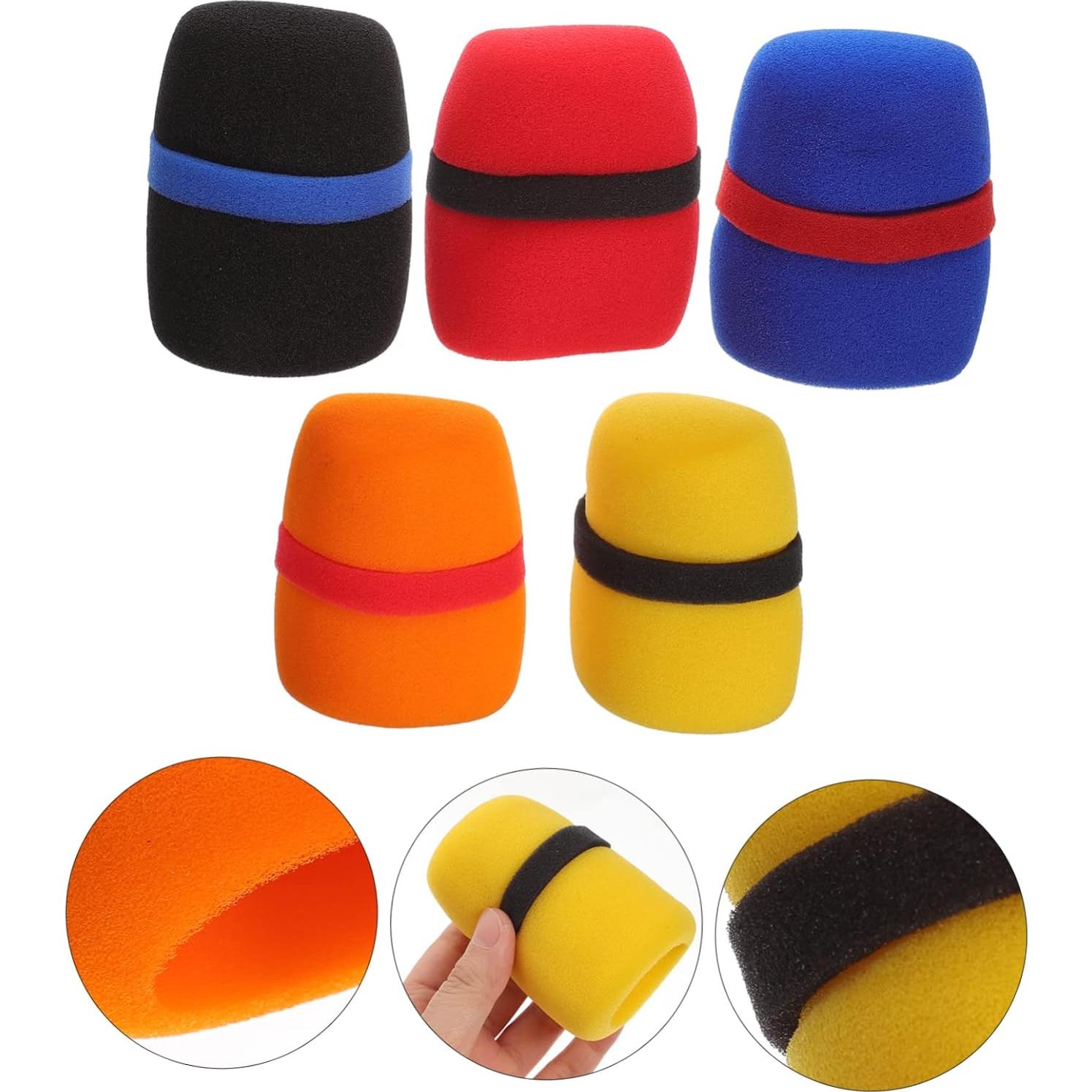 Fundas de Esponja para Micrófono Happyyami (5pcs) a Prueba de Viento