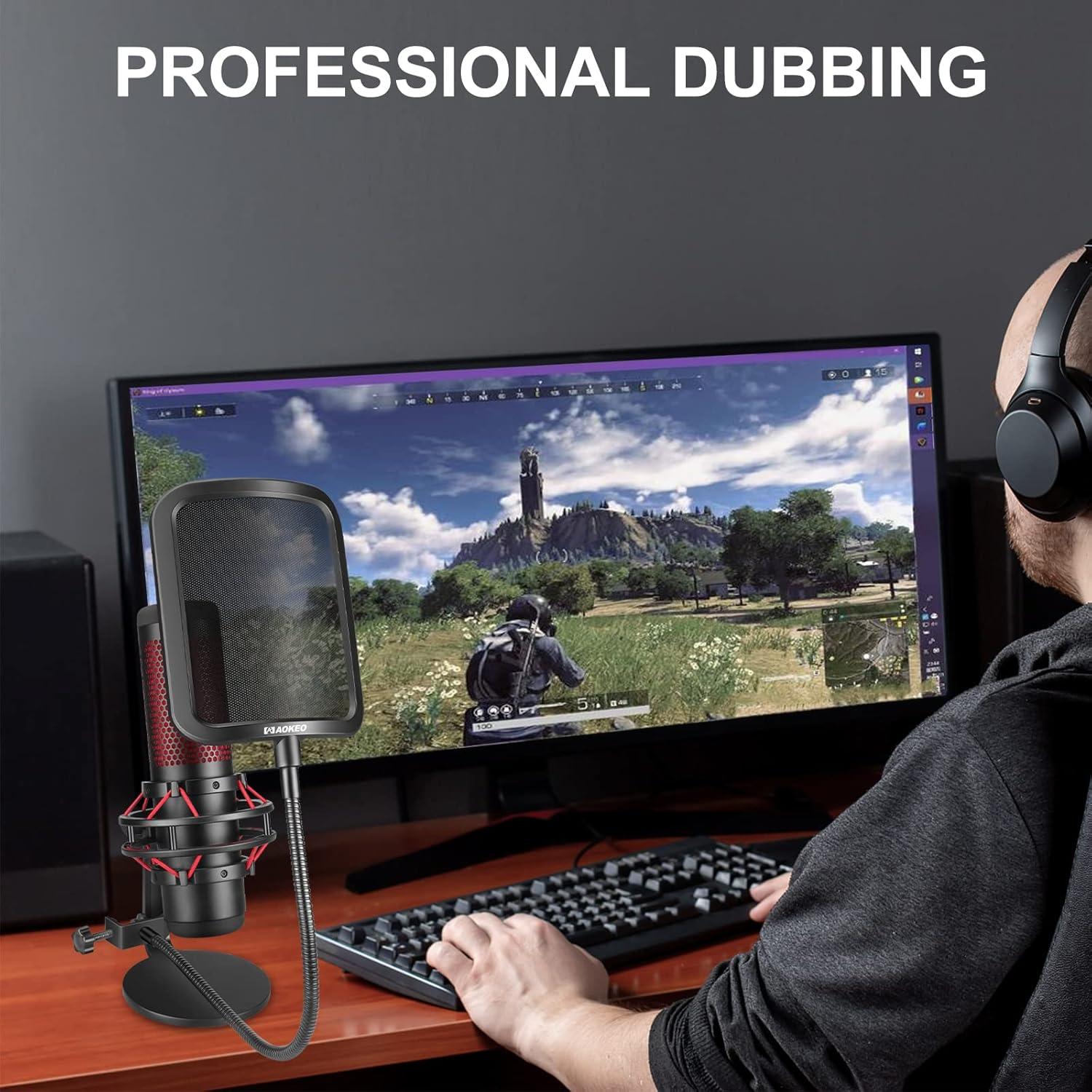 Filtro Pop Aokeo P1 de Metal con Brazo Ajustable 360°