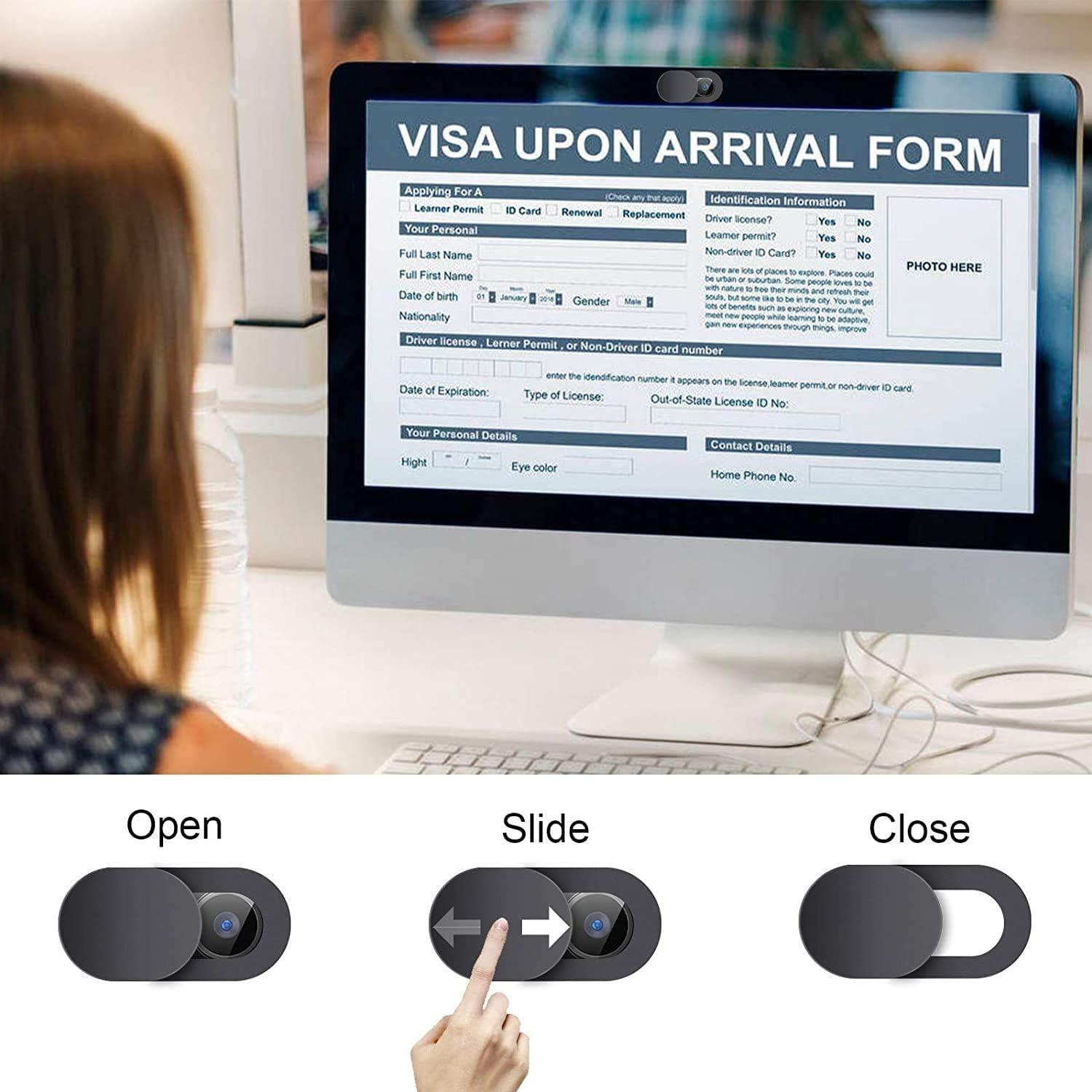 Cubierta Deslizante de Webcam Natipo - Paquete de 3 Unidades