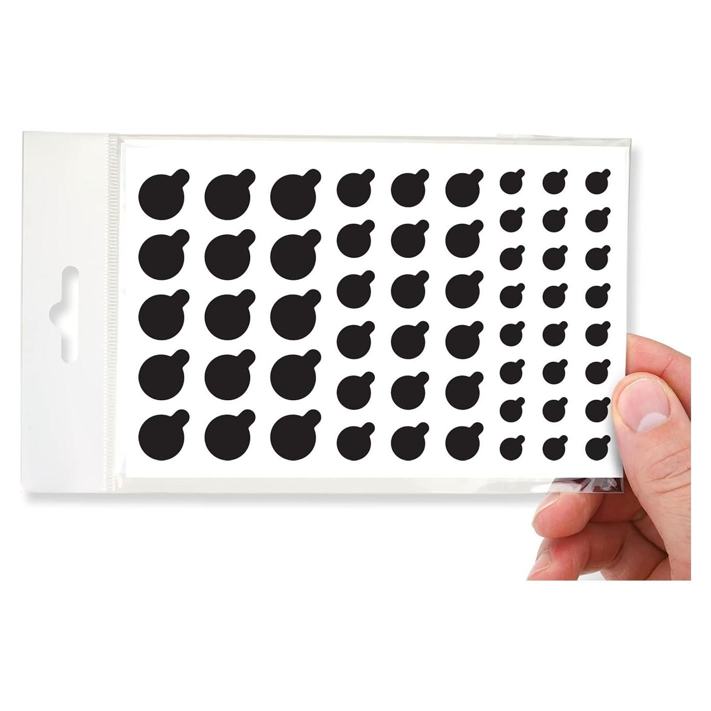 Cubre Webcam MyCamShield 57 Etiquetas Vinilo Negro Reutilizables