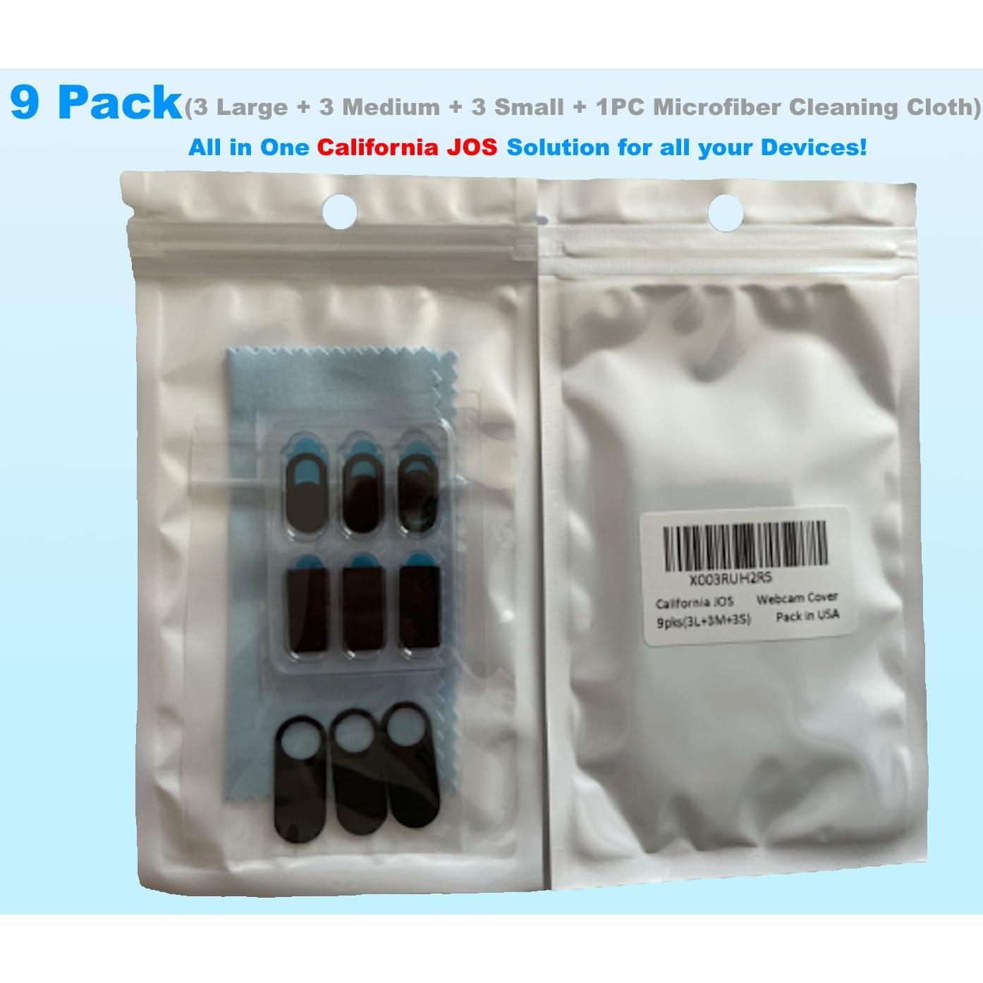 Cubierta Deslizante para Webcam California JOS - 9 Piezas