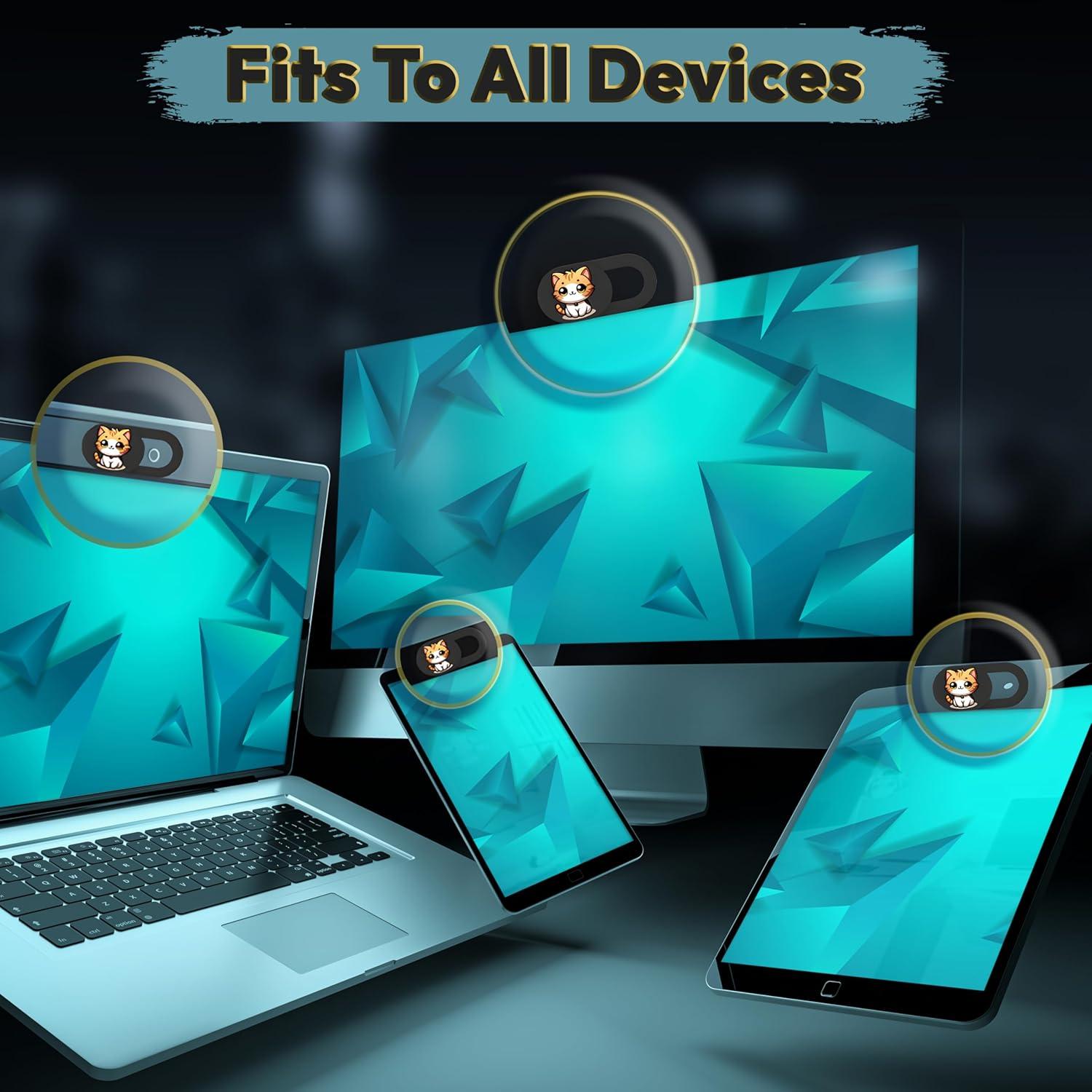 Cubierta Webcam Ultra Delgada Tsyfro - Paquete de 3