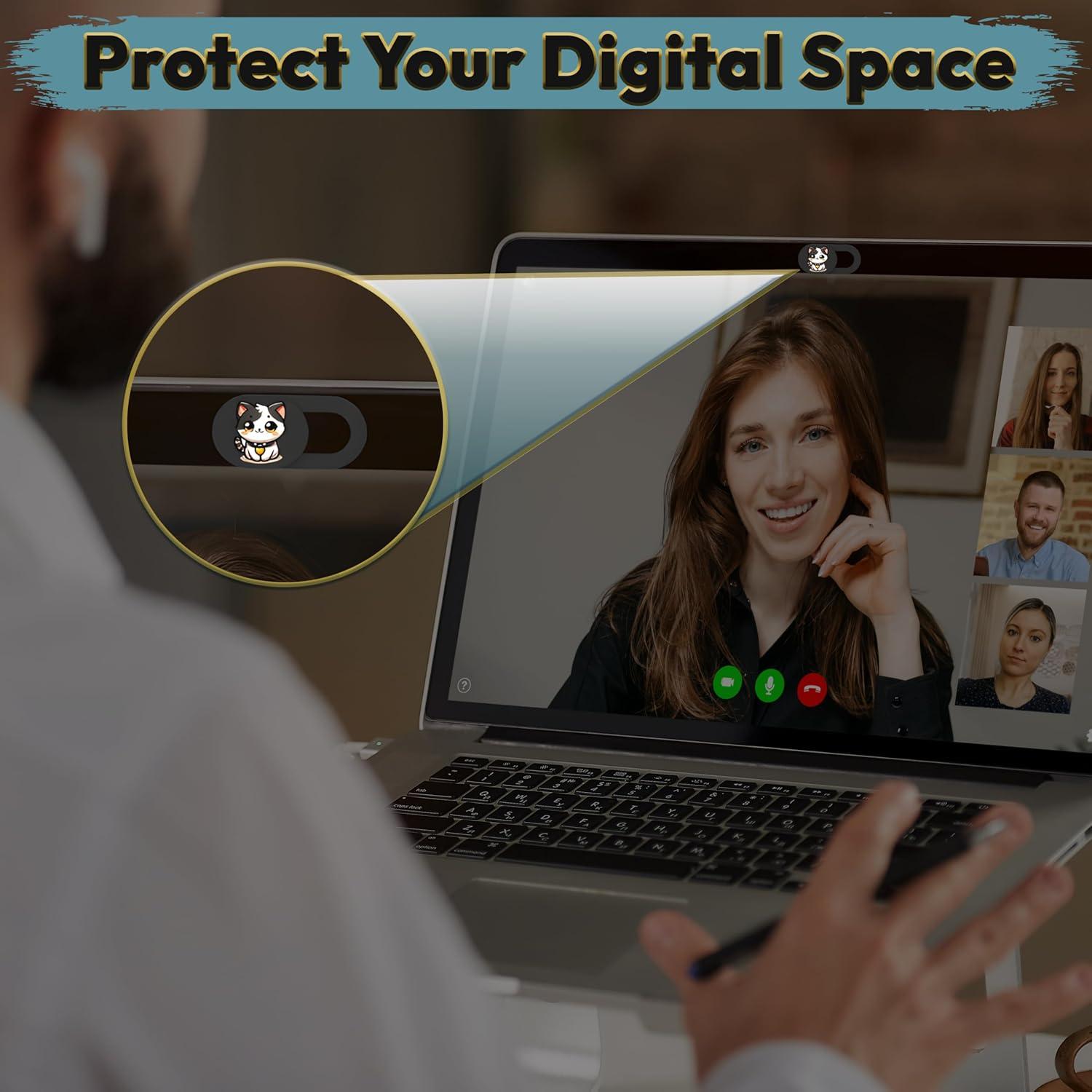 Cubierta Webcam Ultra Delgada Tsyfro - Paquete de 3