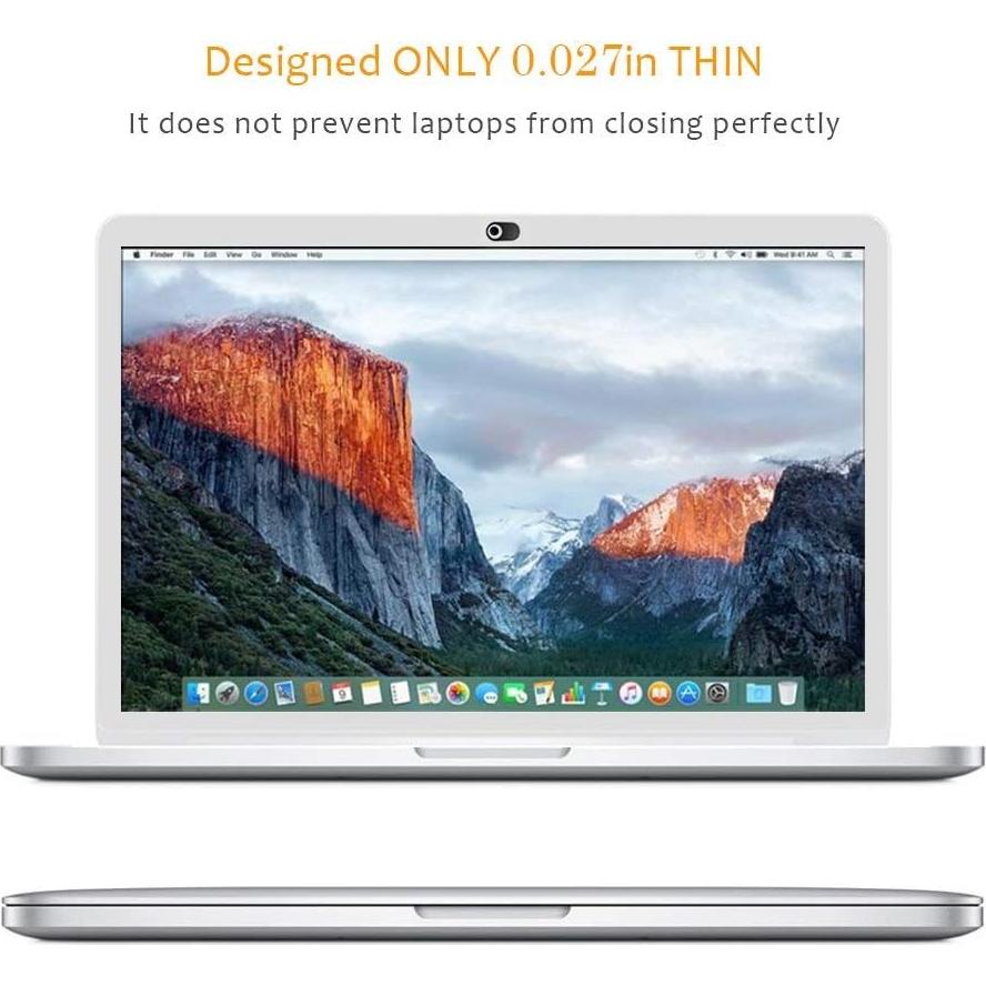 Cubierta de Webcam Magnética Cimkiz - 6 Paquetes (3 Negros + 3 Plateados)