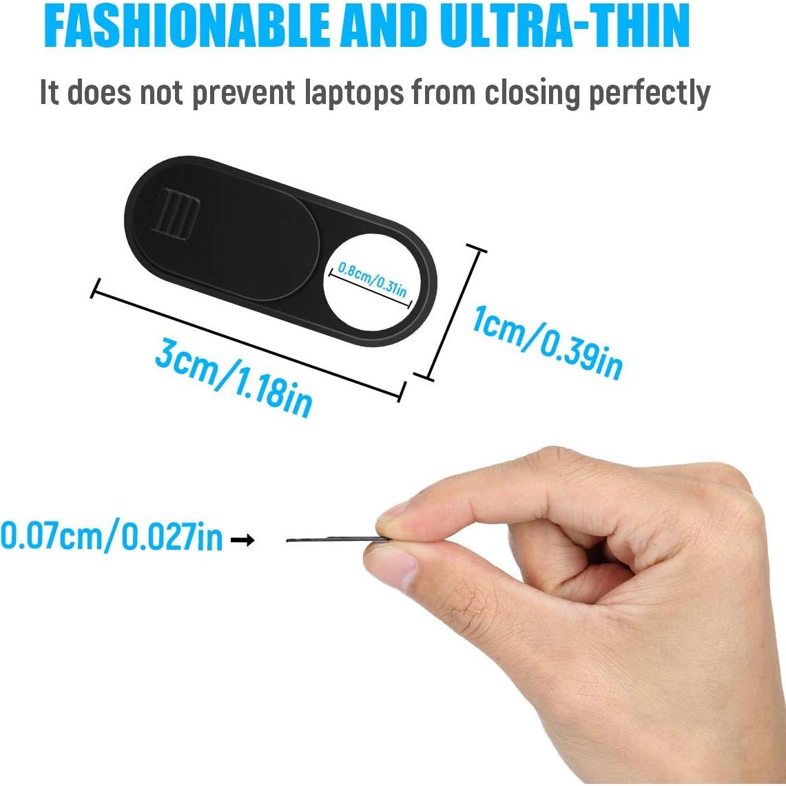 Cubierta de Webcam Deslizante HKDGYHON 3 Colores Protección Privacidad