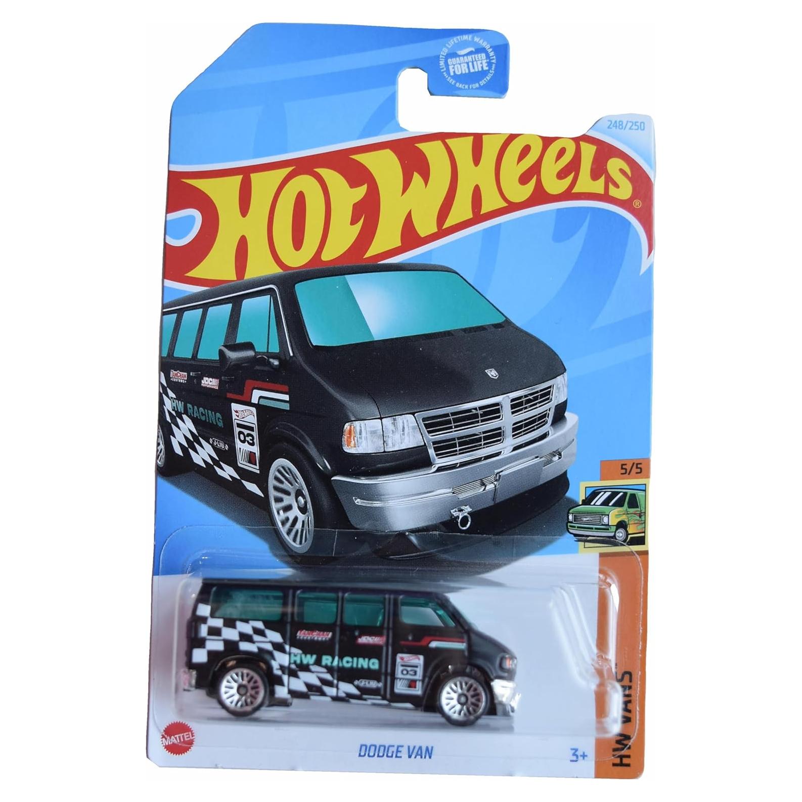 Hot Wheels Dodge Van 1:64 Mattel Negro 5/5