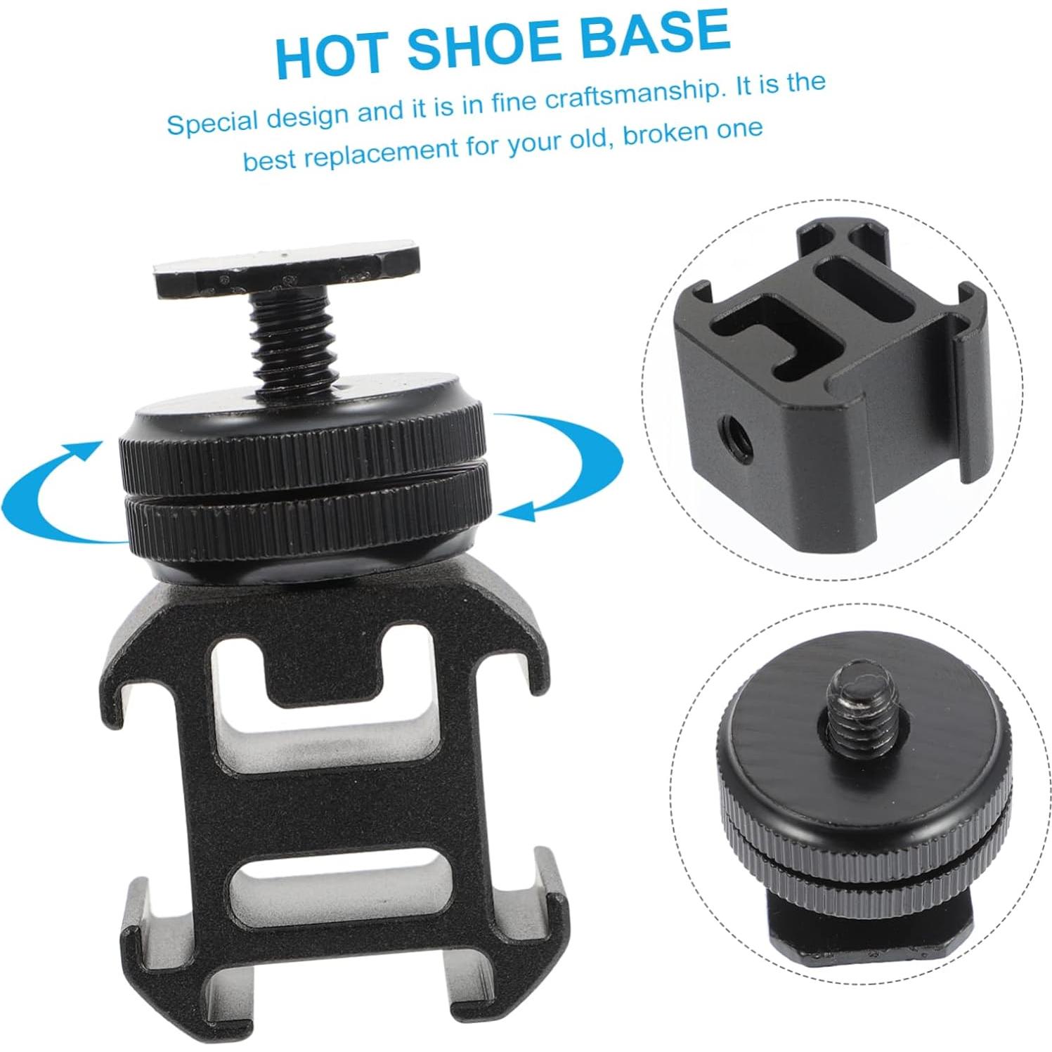 Adaptador de Zapata Fría Jojofuny para Cámara y Micrófonos