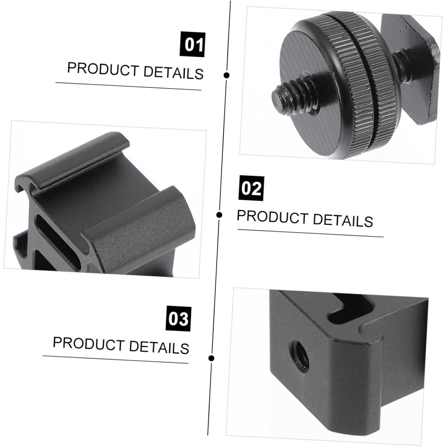 Adaptador de Zapata Fría Jojofuny para Cámara y Micrófonos