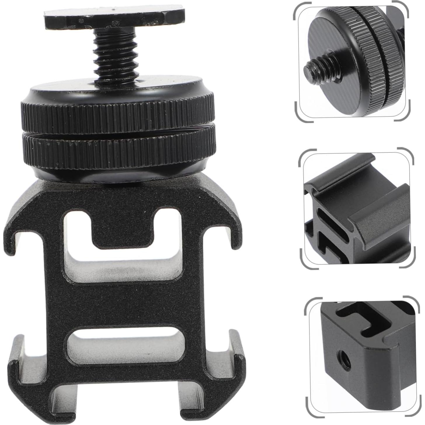 Adaptador de Zapata Fría Jojofuny para Cámara y Micrófonos