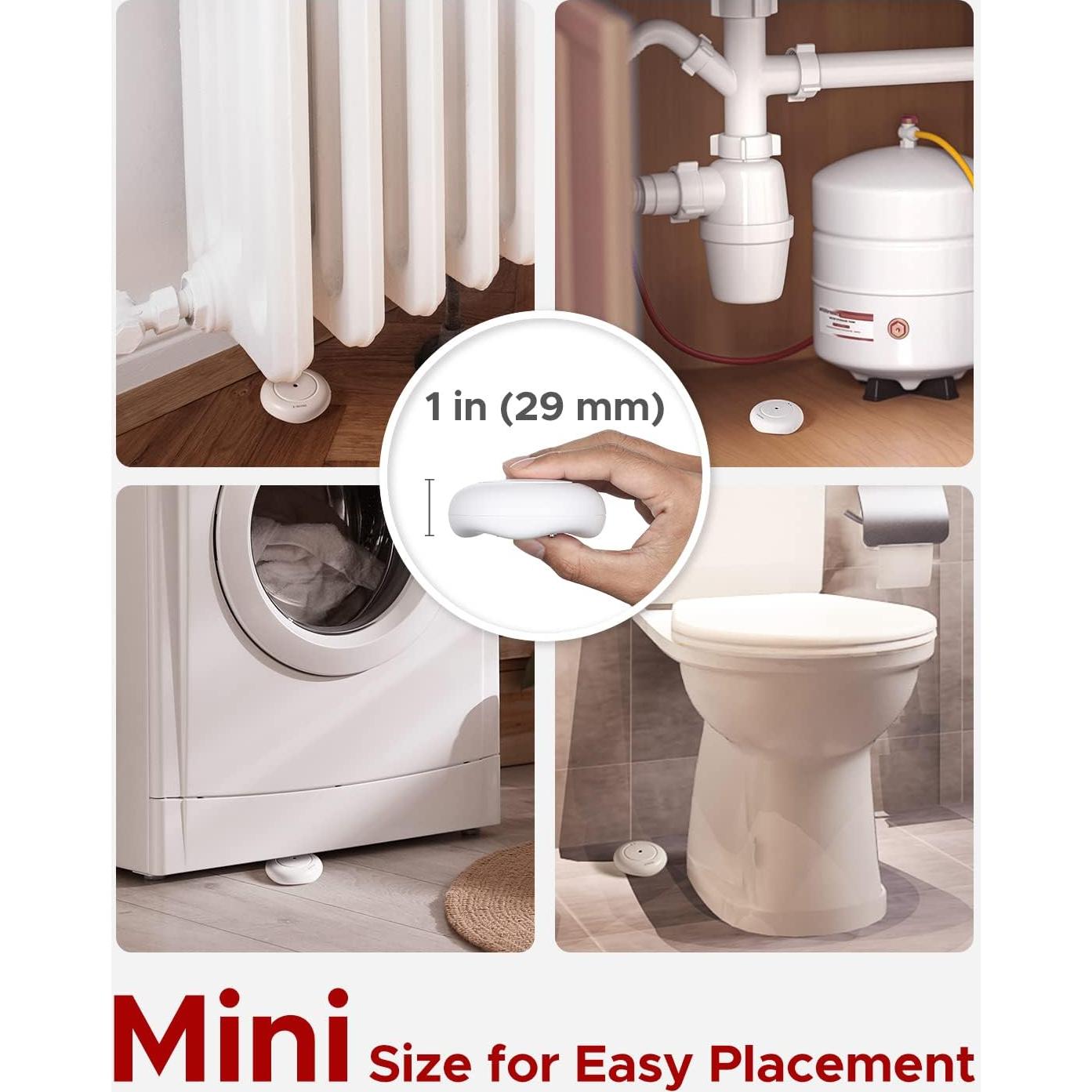 Detector de Fugas de Agua Wi-Fi X-Sense SWS54, 3 Sensores