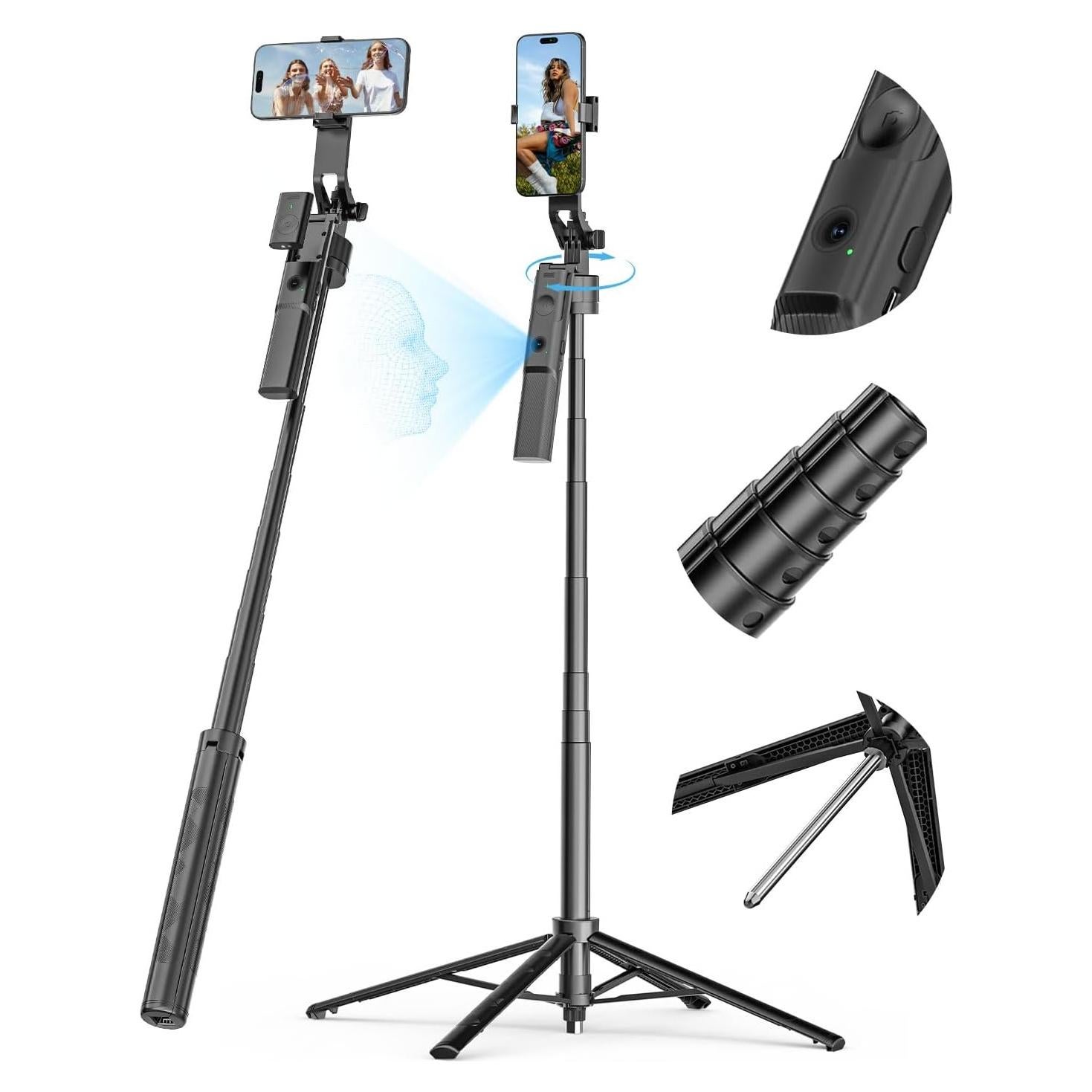 Trípode Automático USKEYVISION para Smartphone 68" Negro