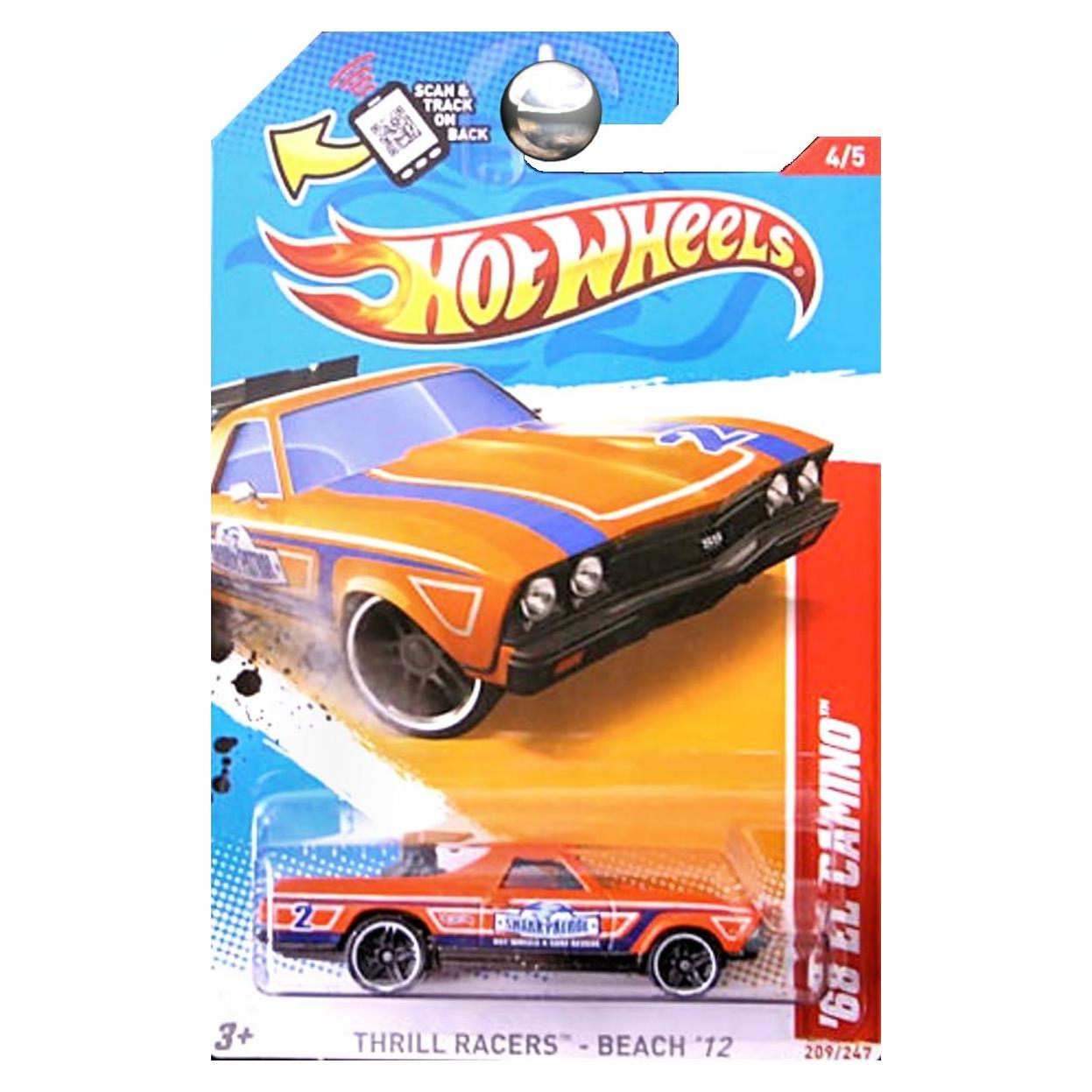 Hot Wheels Thrill Racers 2012 El Camino Naranja 1:64